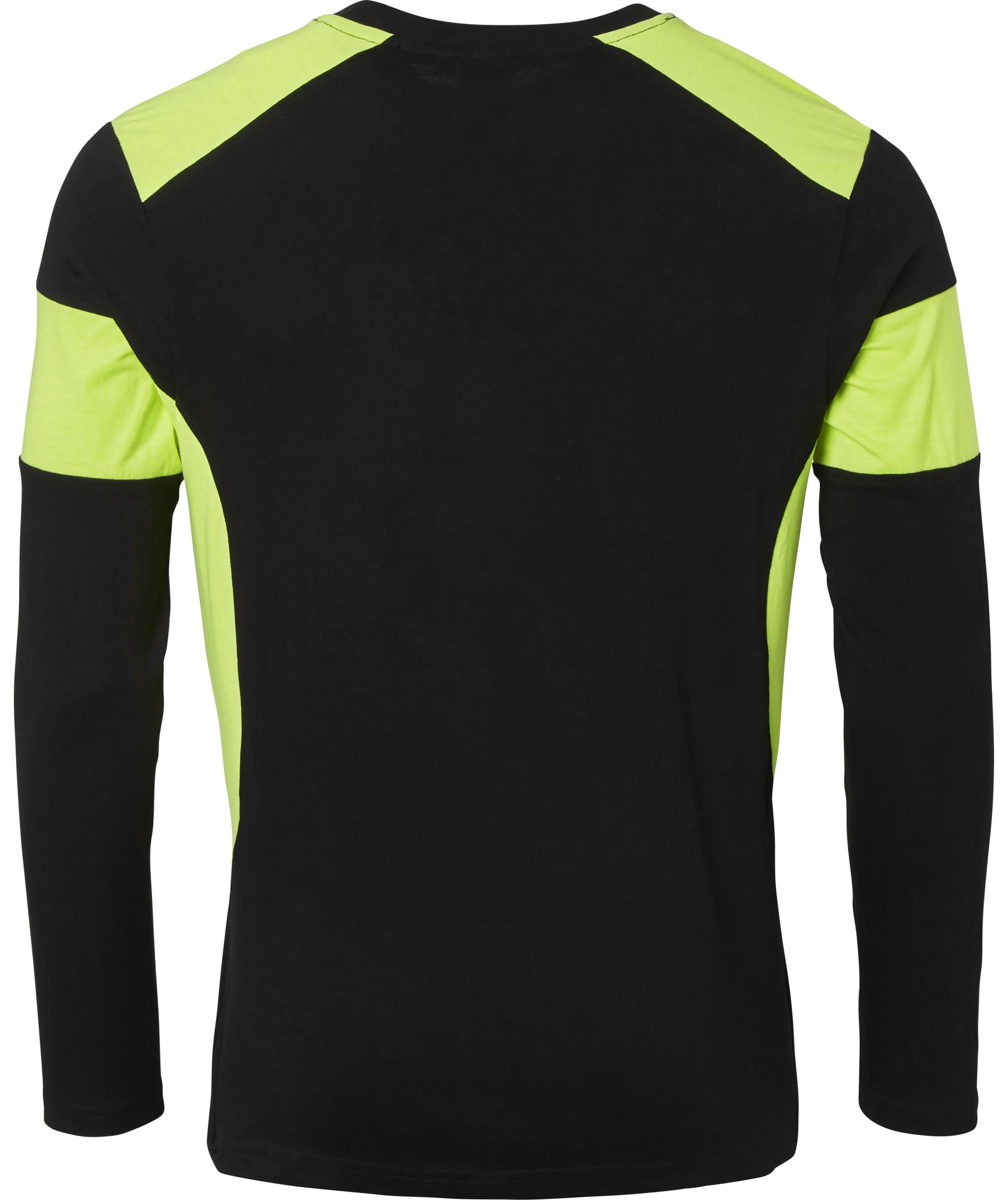 Top Swede long-sleeved T-shirt 212, Black/Hi-Vis Yellow, large image number 1