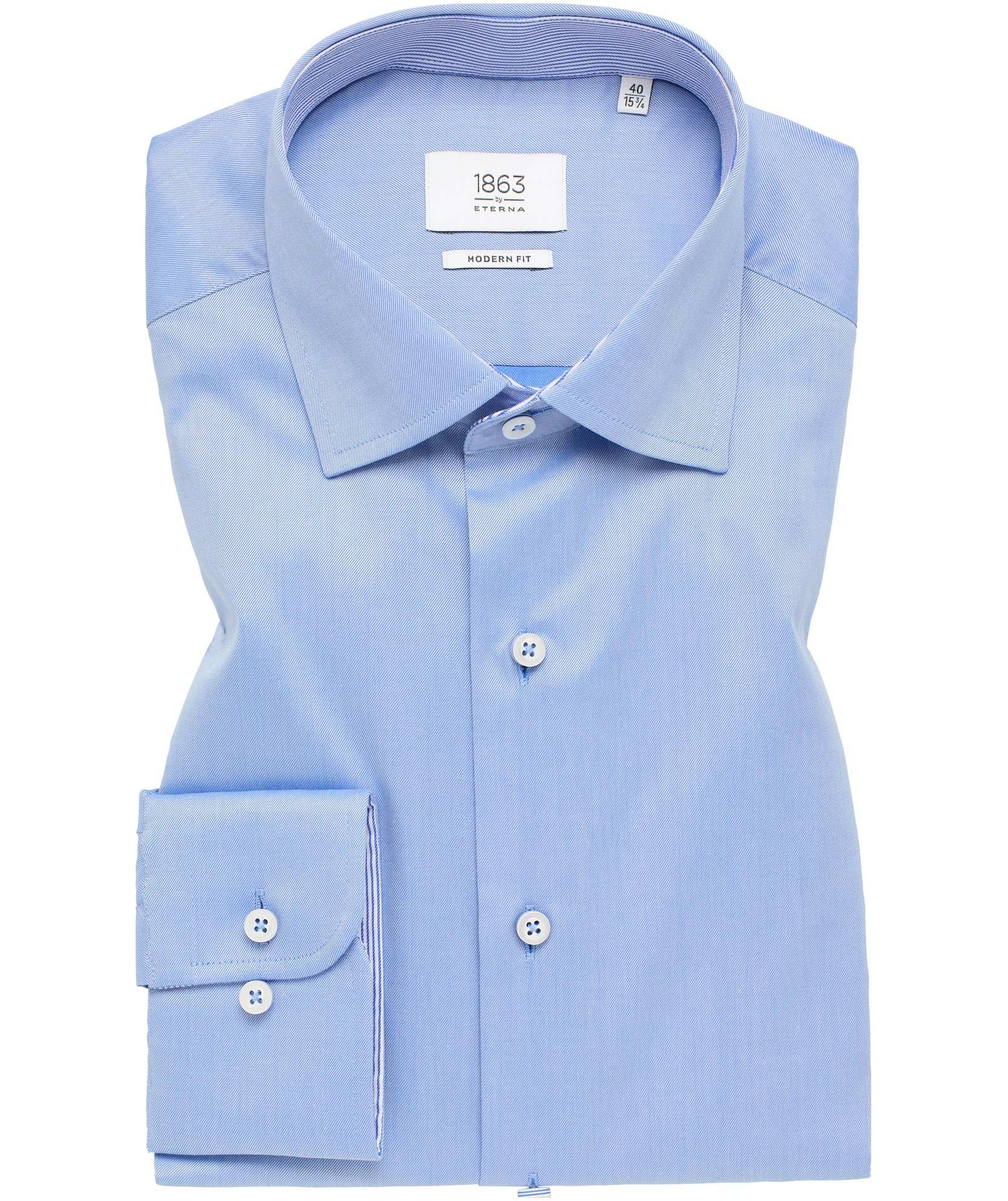 Eterna Gentle Modern fit skjorta, Medium Blue, large image number 4