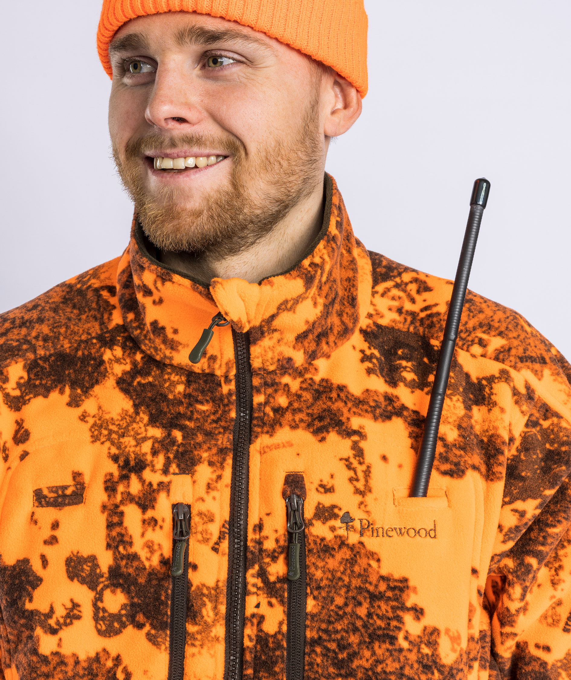 Pinewood&nbsp;Furudal Reversible Camou fleecejakke, Hunting Brown/Strata Blaze, large image number 7