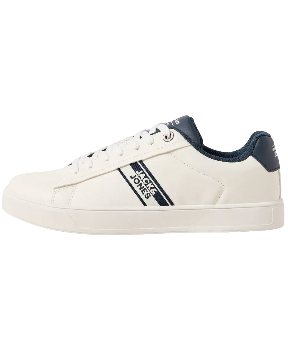 Jack & Jones JFWREX PU sneakers, White, large image number 3