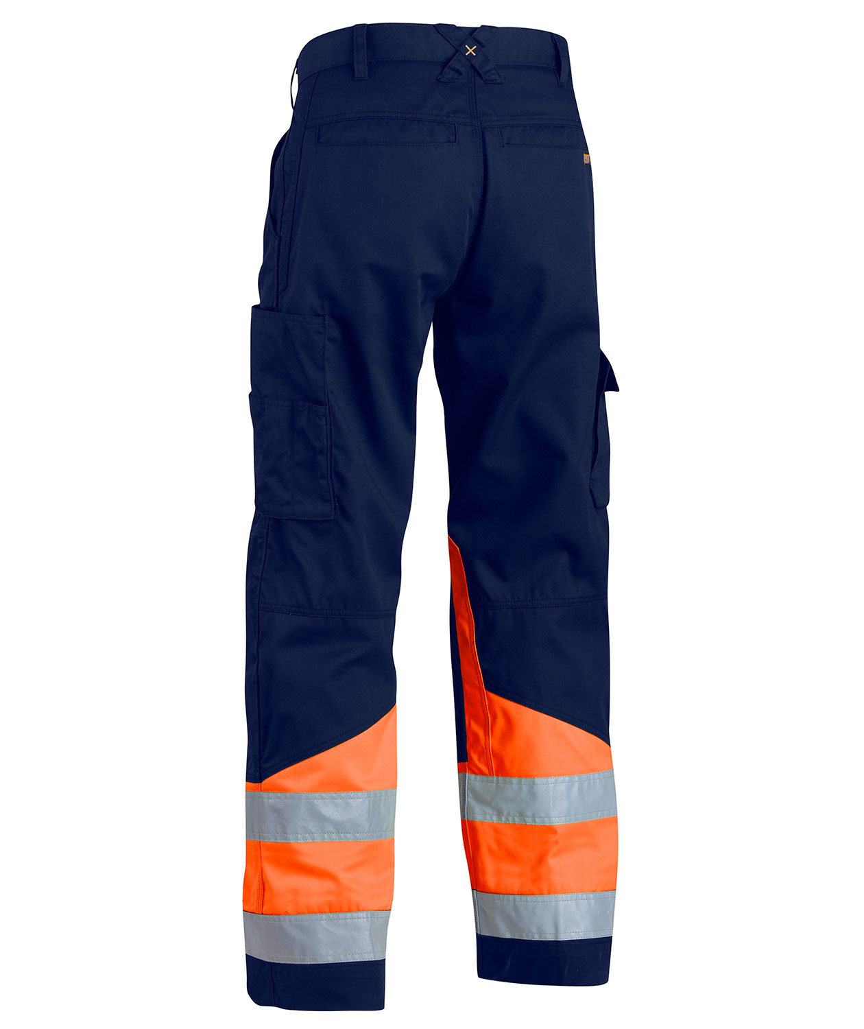 Bl&aring;kl&auml;der work trousers, Marine/Hi-Vis Orange, large image number 1