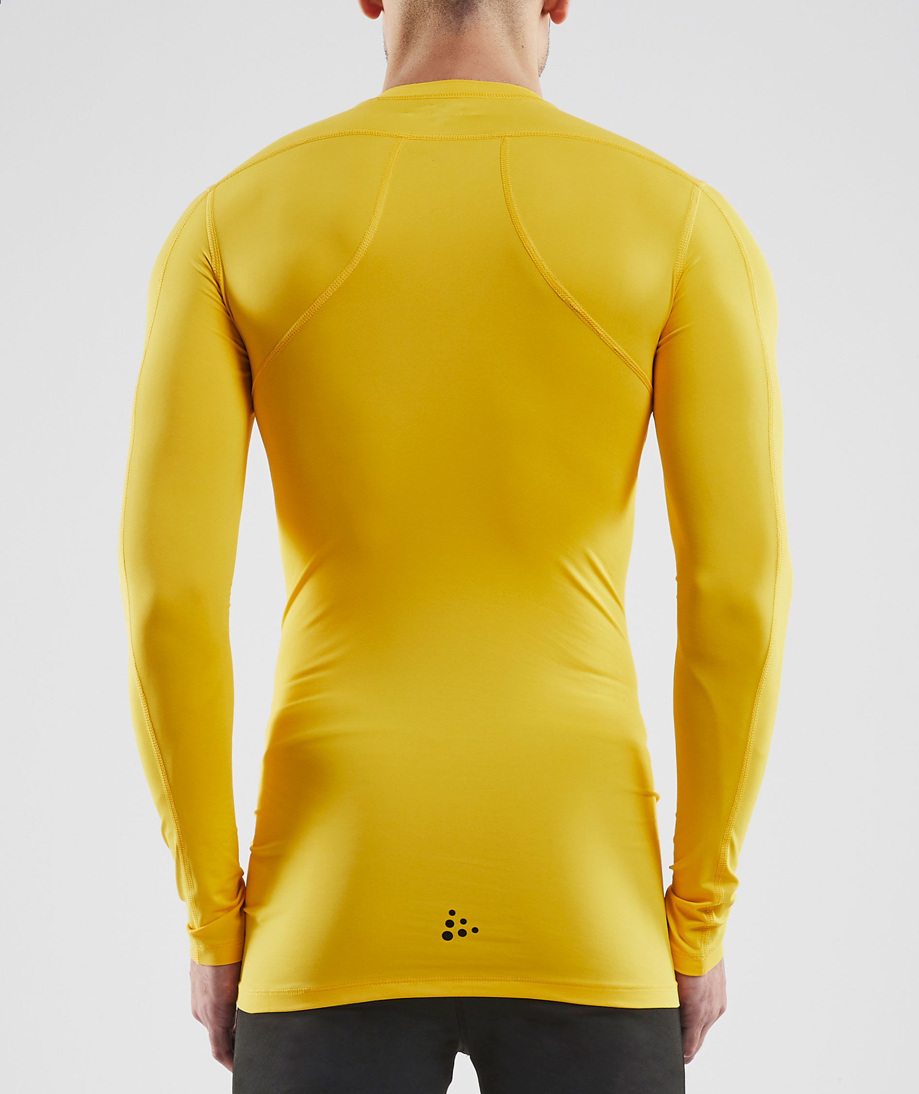 Craft Pro Control Compression l&aring;ng&auml;rmad T-shirt, Sweden yellow, large image number 2