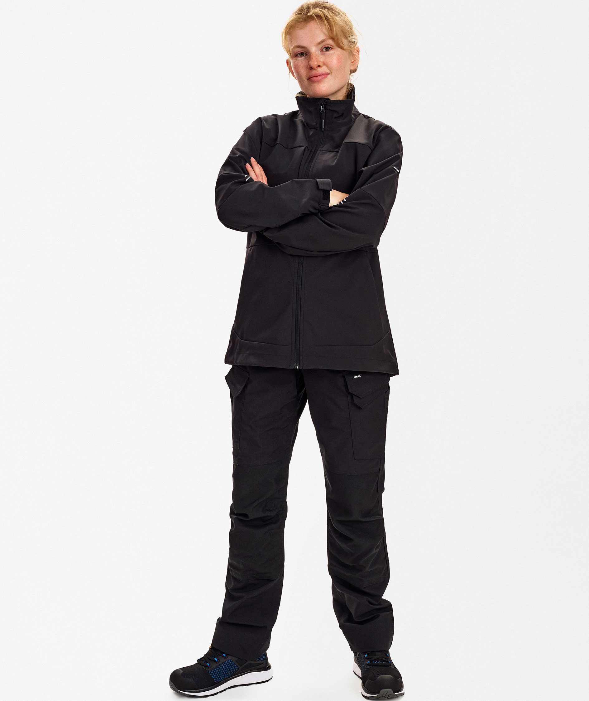 Engel Entire dame softshelljakke, Black, large image number 2