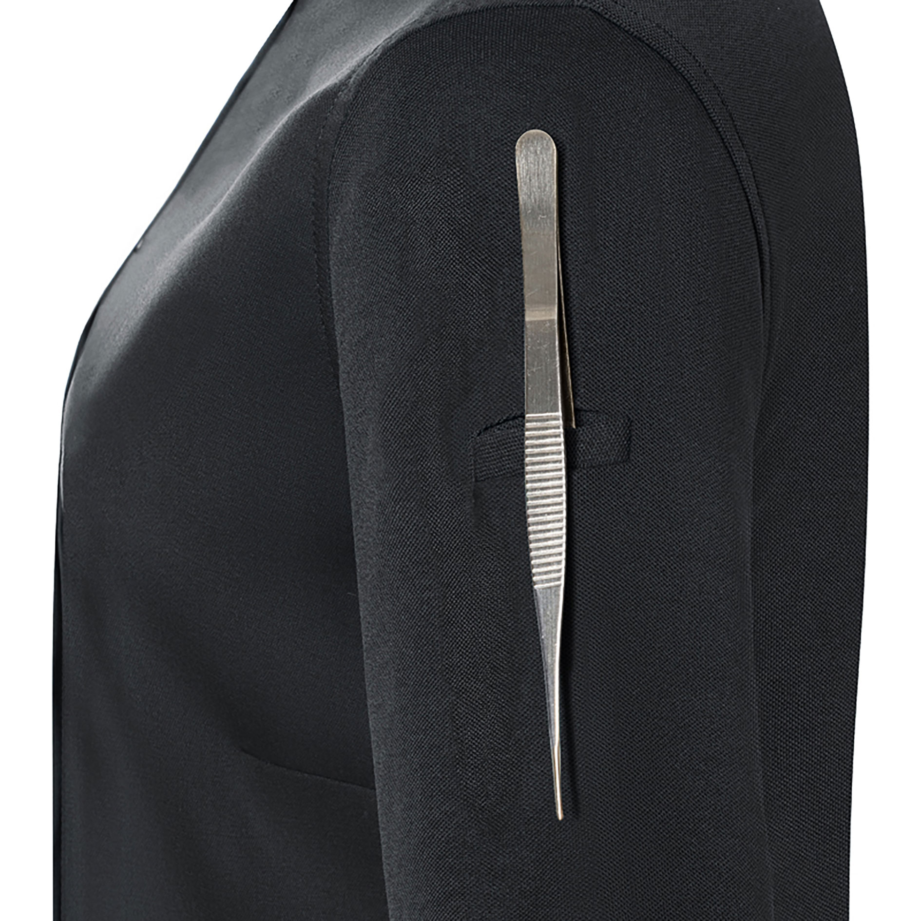 Karlowsky DIAMOND CUT&reg; Avantgarde kurz&auml;rmlige Damen Kochjacke, Black, large image number 5