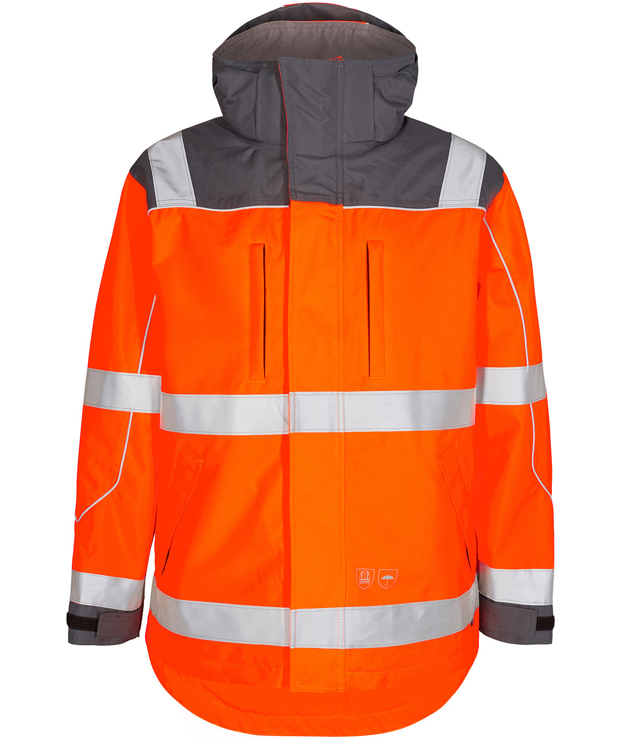 Engel Safety skaljacka, Varsel orange/Gr&aring;