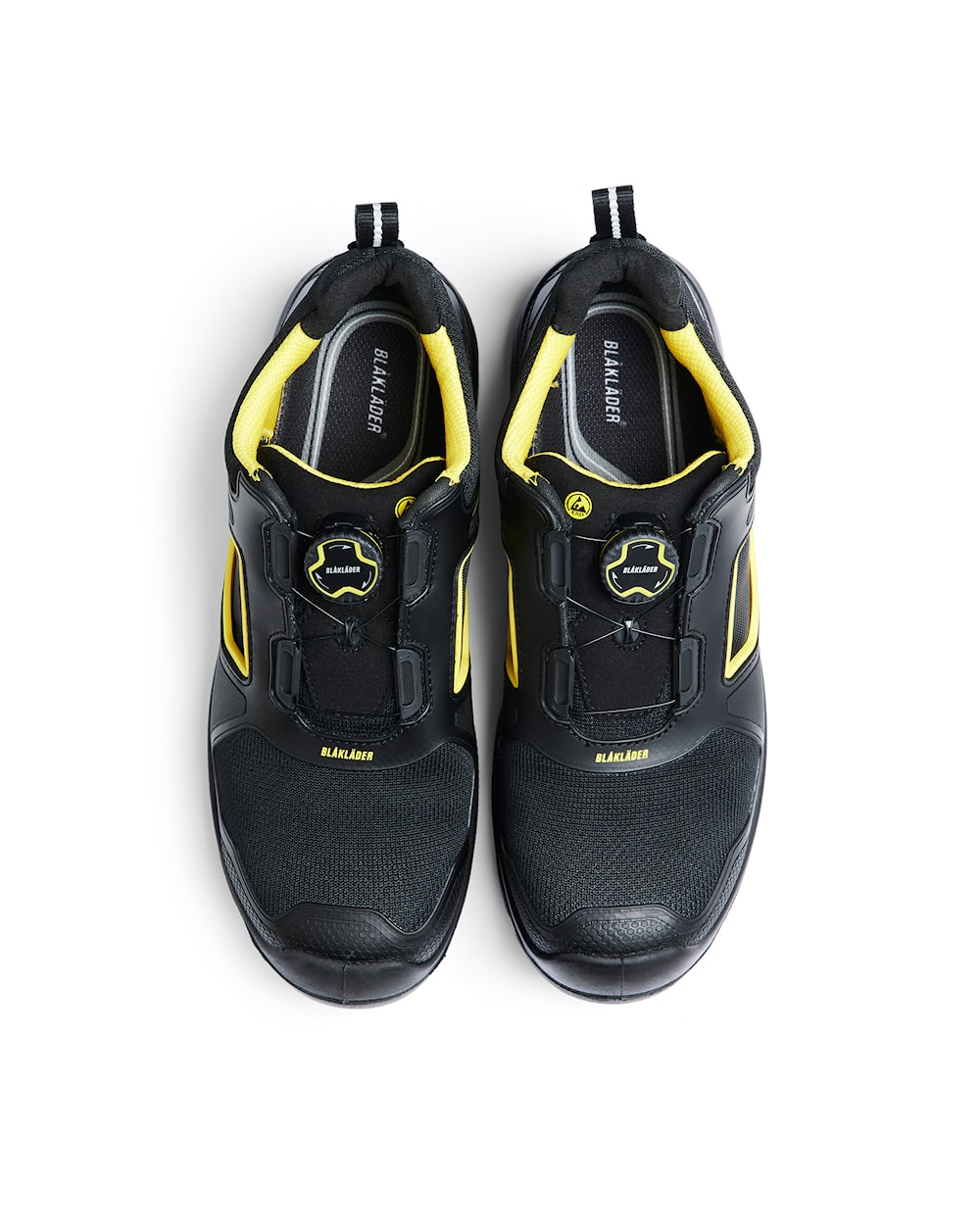 Bl&aring;kl&auml;der&nbsp;Gecko sikkerhedssko S1P, Sort/Gul, large image number 3