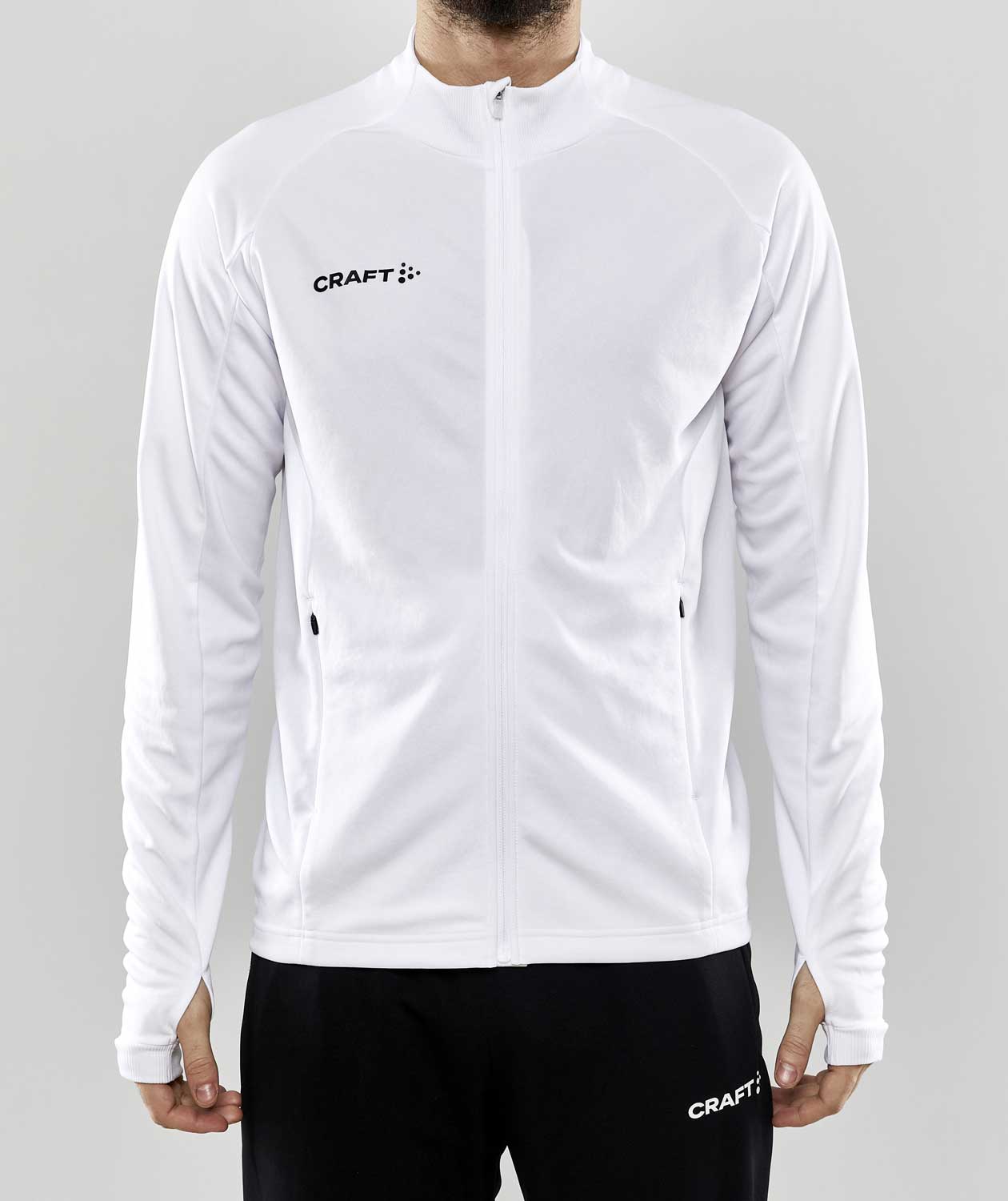 Craft Evolve Full Zip sweatshirt, Hvit