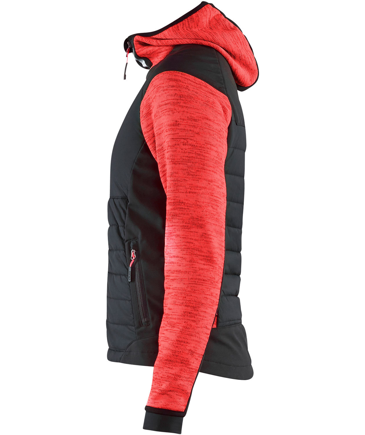 Bl&aring;kl&auml;der dame hybridjakke, R&oslash;d/Sort, large image number 2