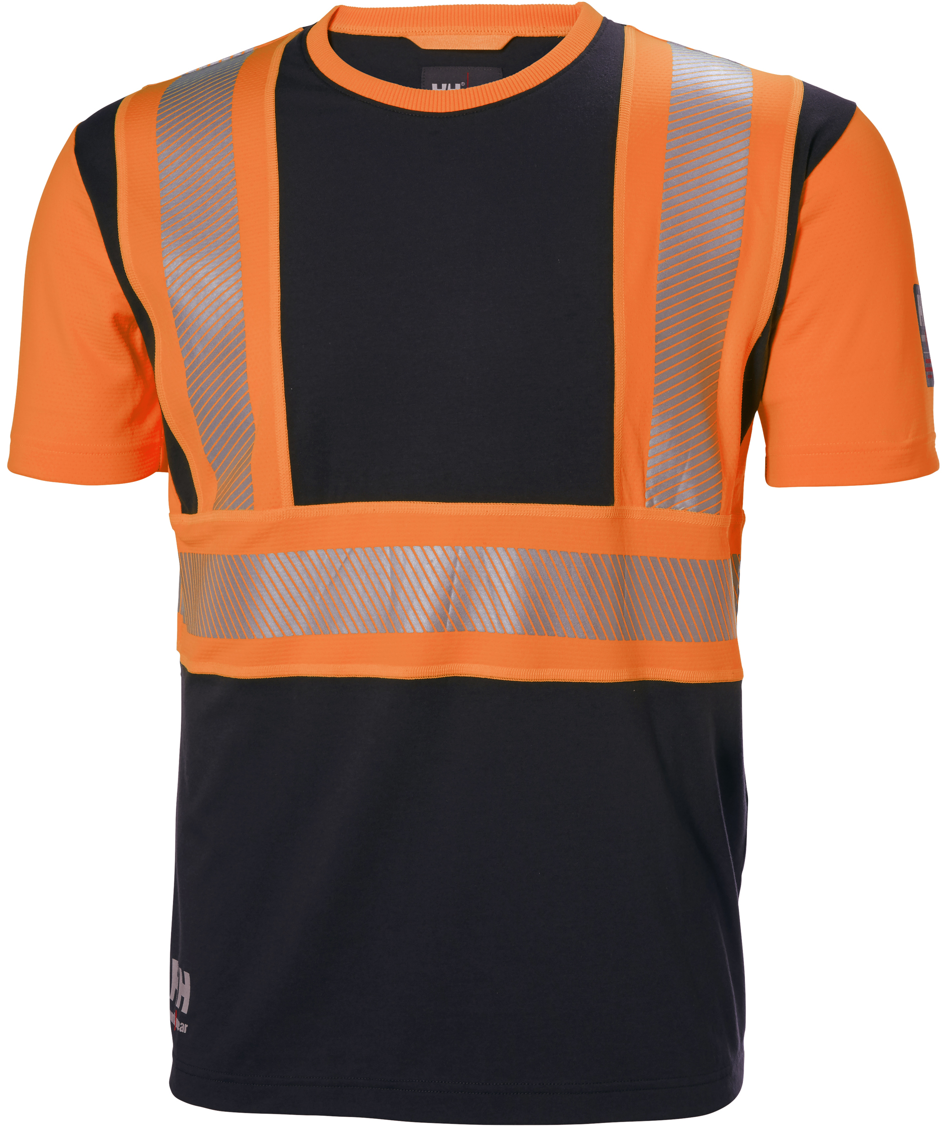 Helly Hansen ICU T-Shirt, Hi-vis Orange/Ebony