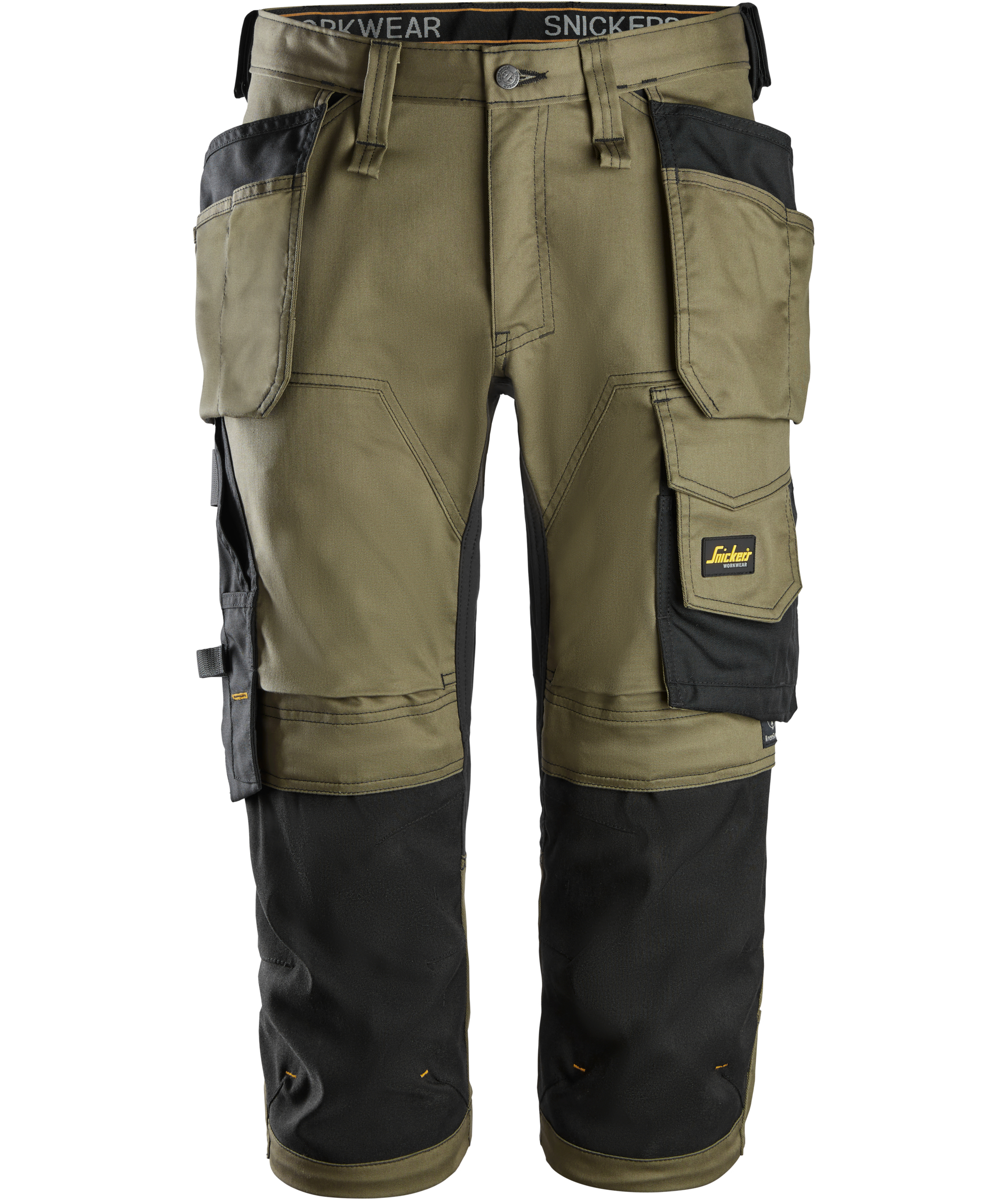 Snickers AllroundWork 3/4-Handwerkerhose 6142, Khaki Green/Black