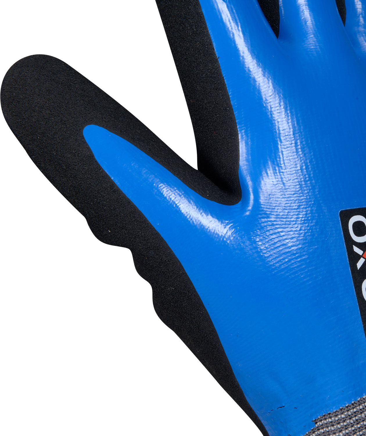 OX-ON Winter Comfort 3303 waterproof work gloves, Black/Blue, large image number 2