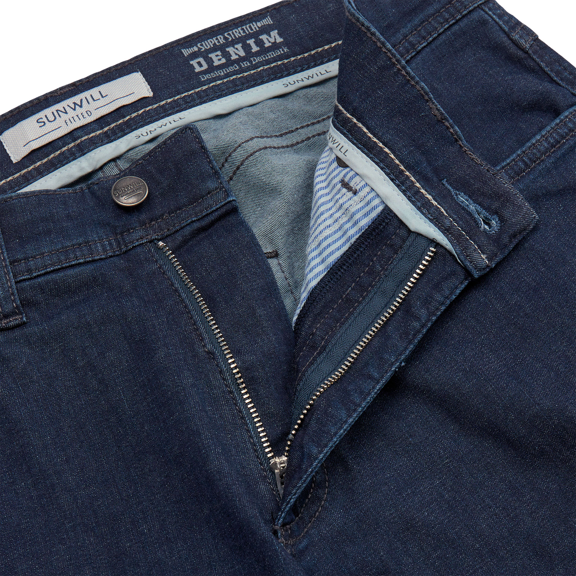 Sunwill Super Stretch Light Weight Fitted jeans, Dark navy, large image number 2