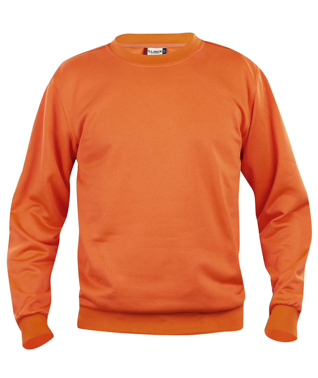 Clique Basic Roundneck sweatshirt, Orange, Orange, swatch