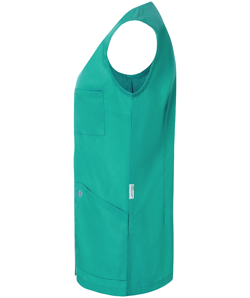 Karlowsky Essential &auml;rml&ouml;s tunika dam, Emerald green, large image number 2