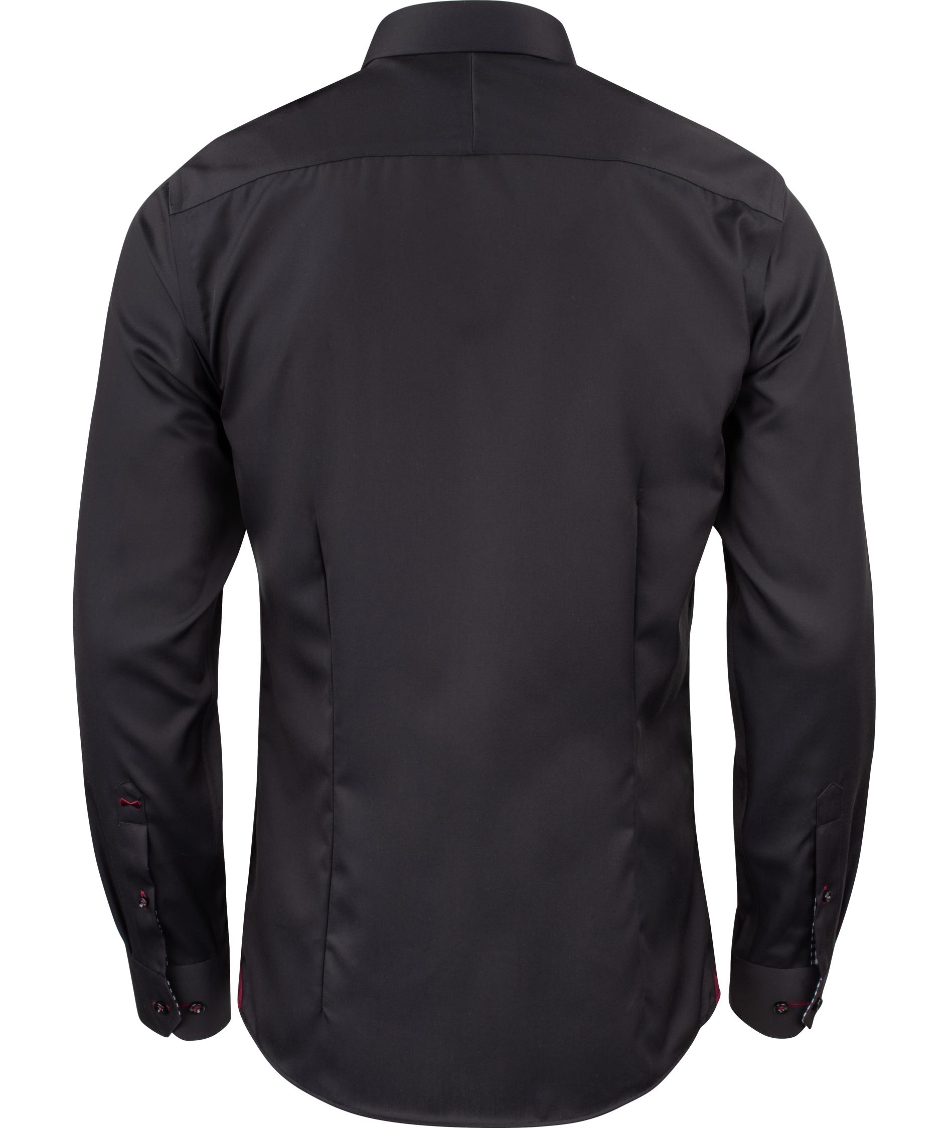 J. Harvest & Frost Twill Red Bow 20 regular fit skjorta, Svart, large image number 1