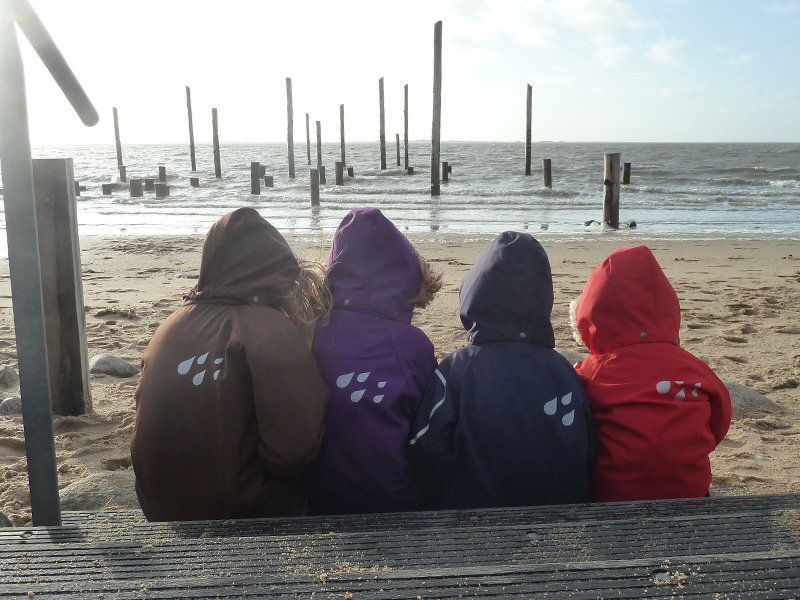 Ocean Tech softshelljakke til b&oslash;rn, R&oslash;d, large image number 5