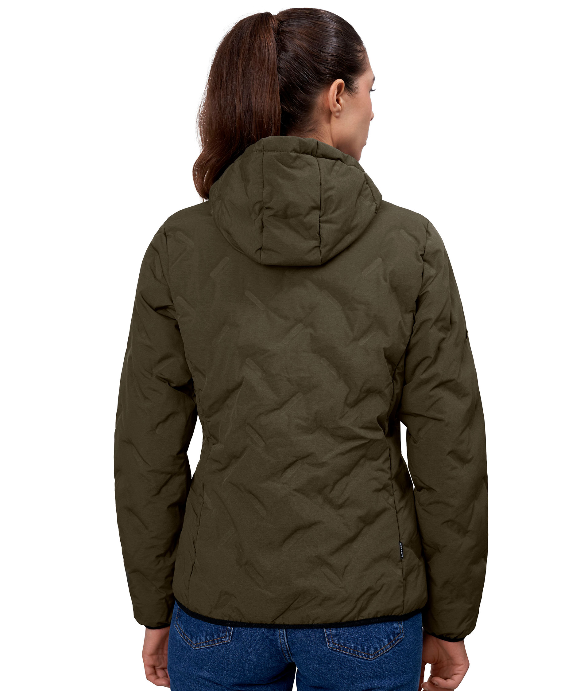 GEYSER vatteret damejakke, Oliven melange, large image number 2