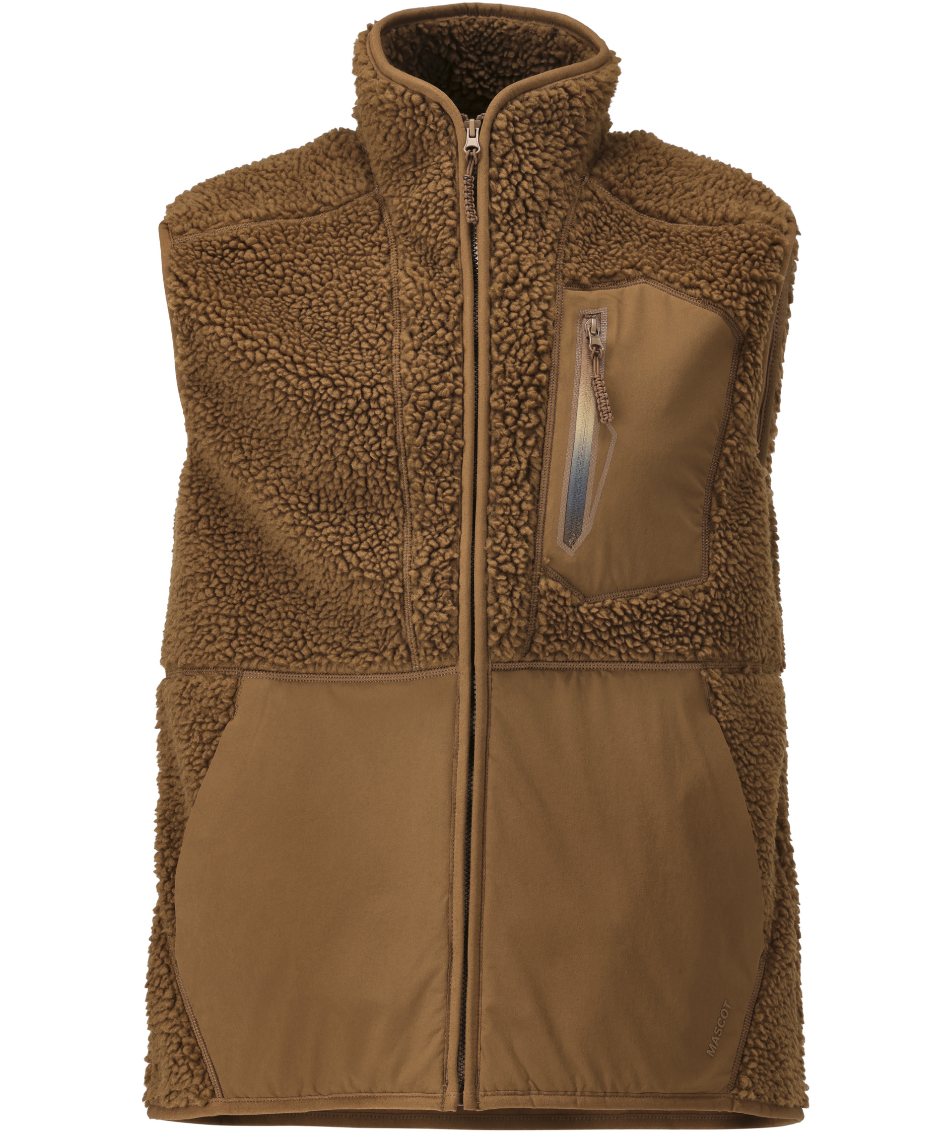 Mascot Customized fiberpelsvest, N&oslash;ttebrun, N&oslash;ttebrun, swatch