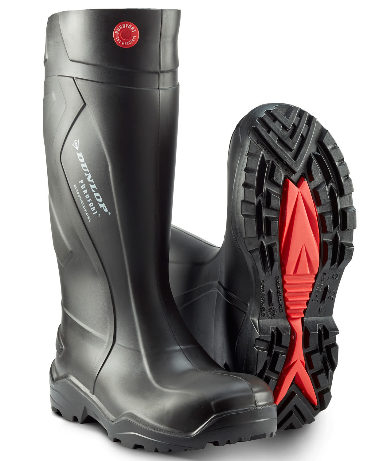 Dunlop Purofort+ Sicherheitsgummistiefel S5, Schwarz