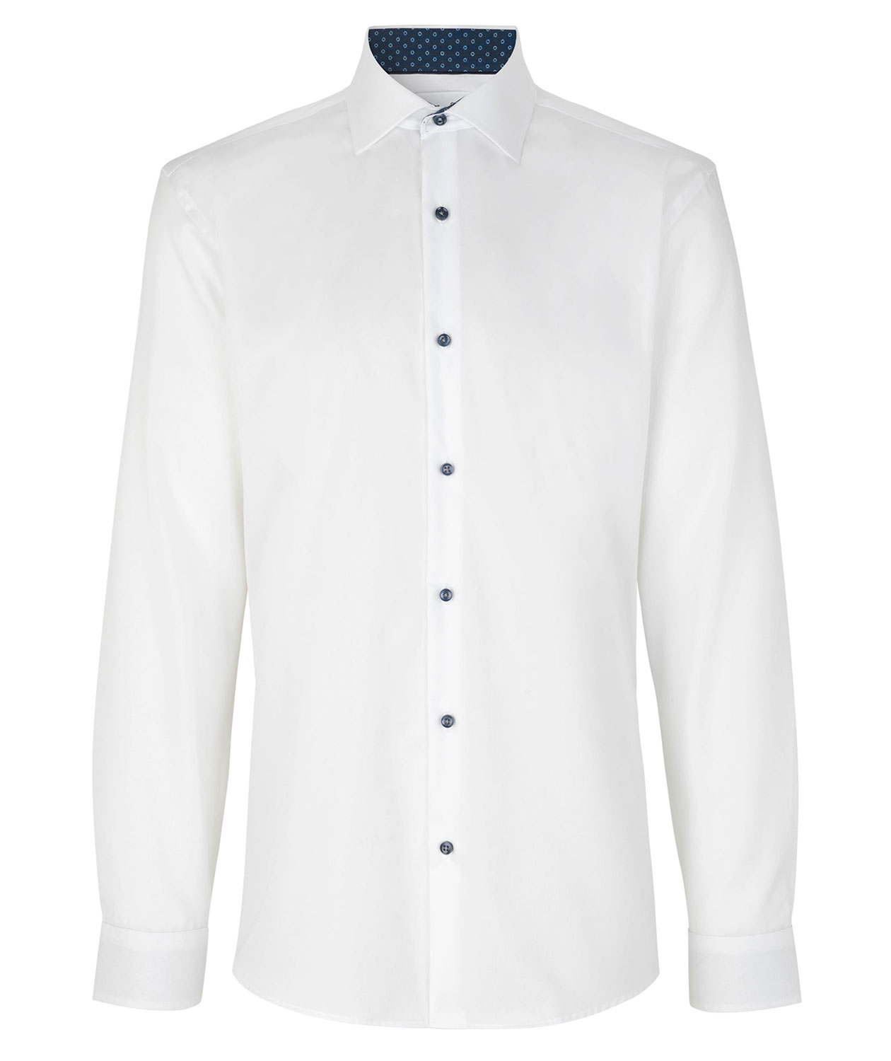 Seven Seas Fine Twill Virginia Modern fit shirt, White