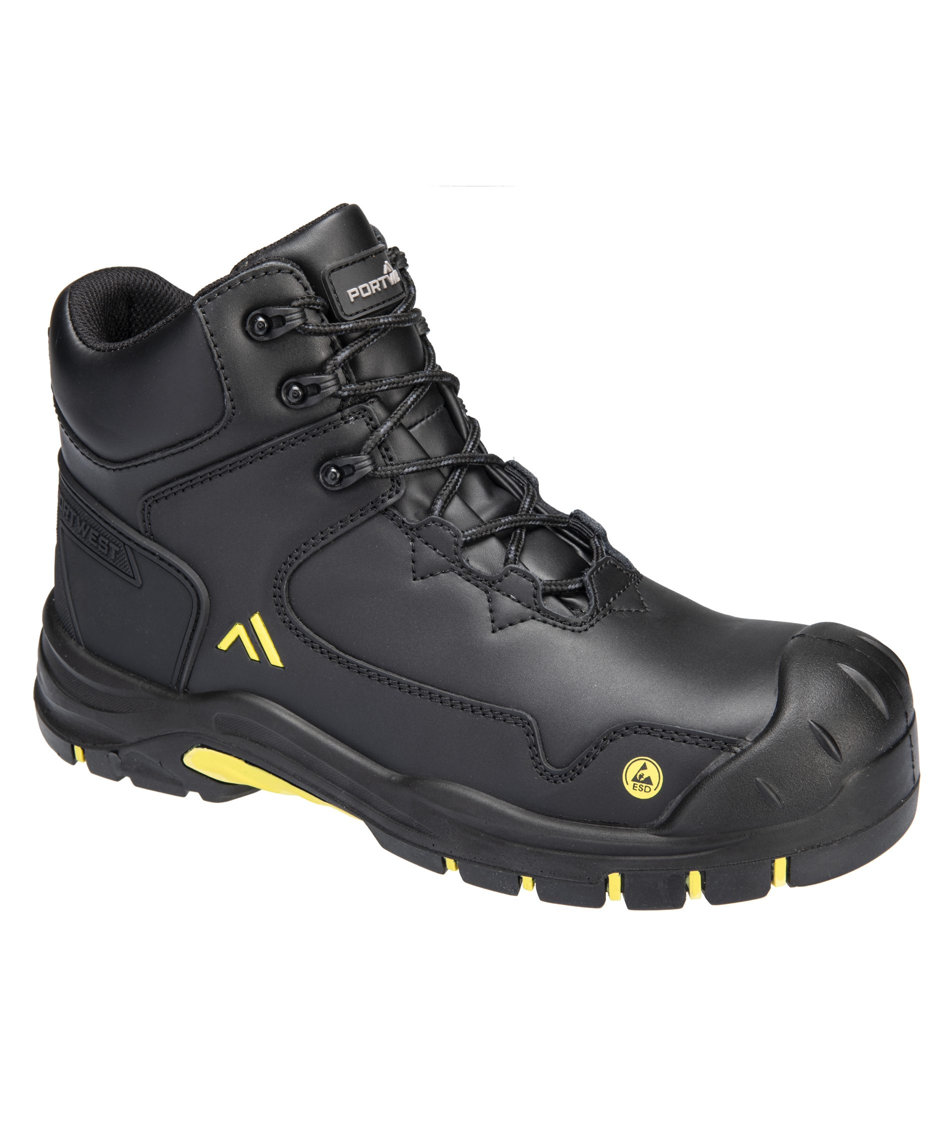 Portwest FC18 Apex Composite Sicherheitsstiefeletten S3S, Schwarz/Gelb