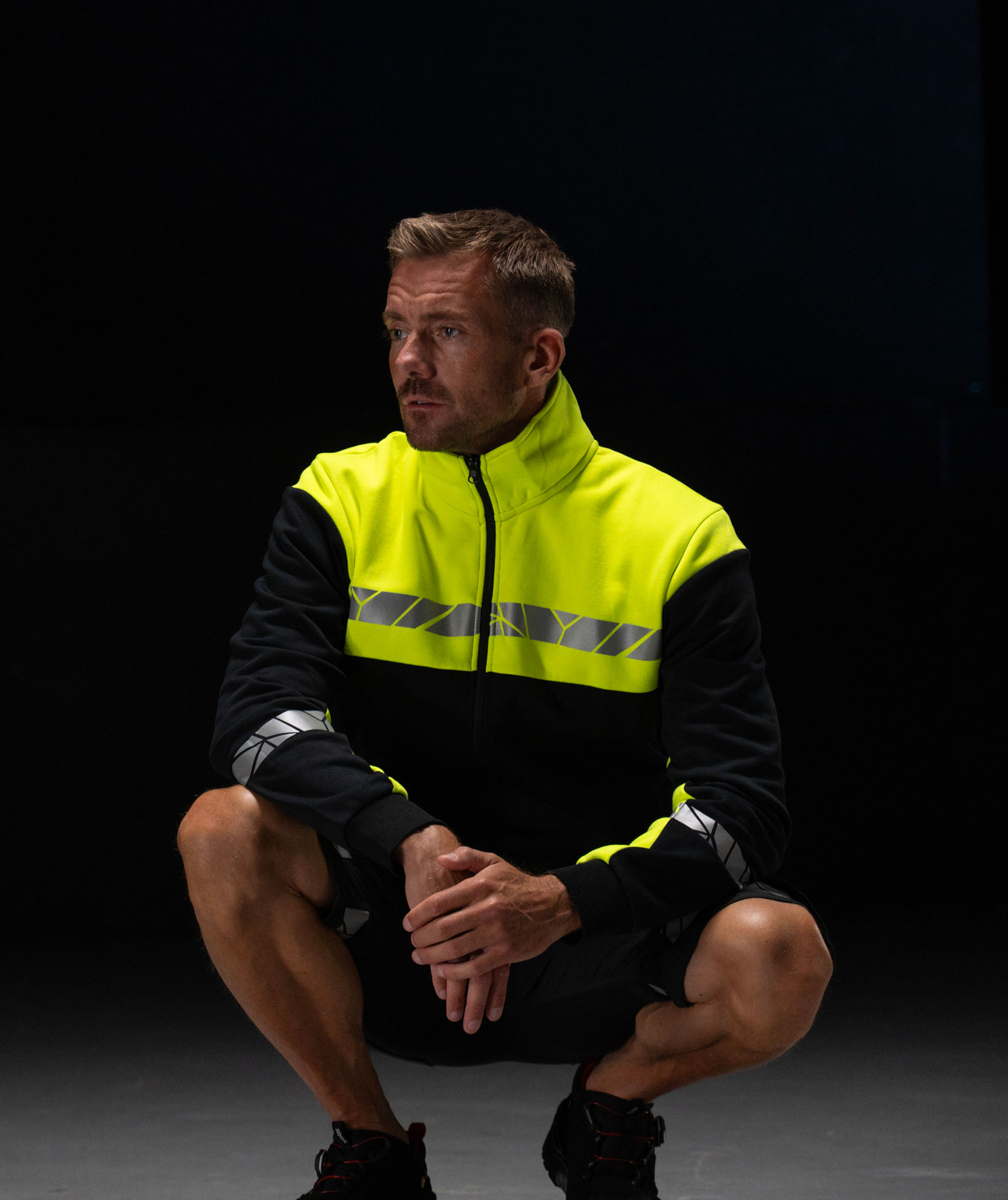 ProJob cardigan 7103, Svart/Gul, large image number 8