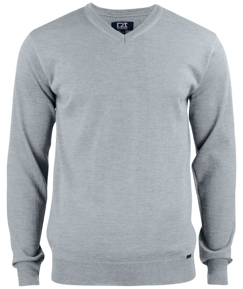 Cutter & Buck Everett tr&ouml;ja med merinoull, Grey melange, Grey melange, swatch