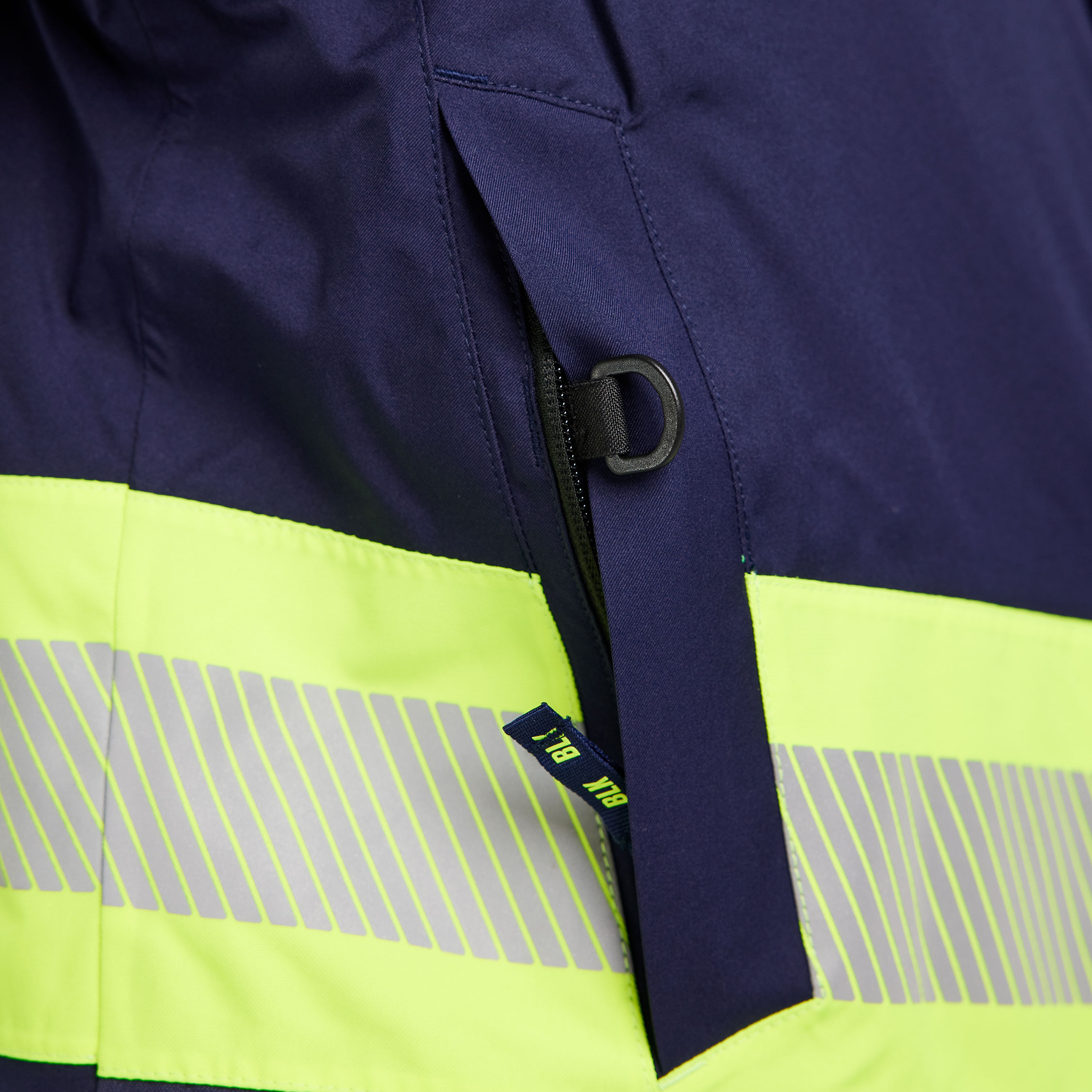 Bl&aring;kl&auml;der winter parka, Marine/Hi-Vis yellow, large image number 8