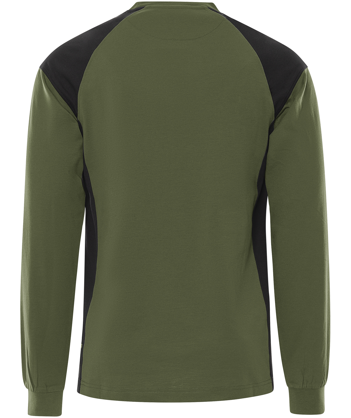 Fristads Heavy long-sleeved T-shirt 7071 GTM, Army Green/Black, large image number 1