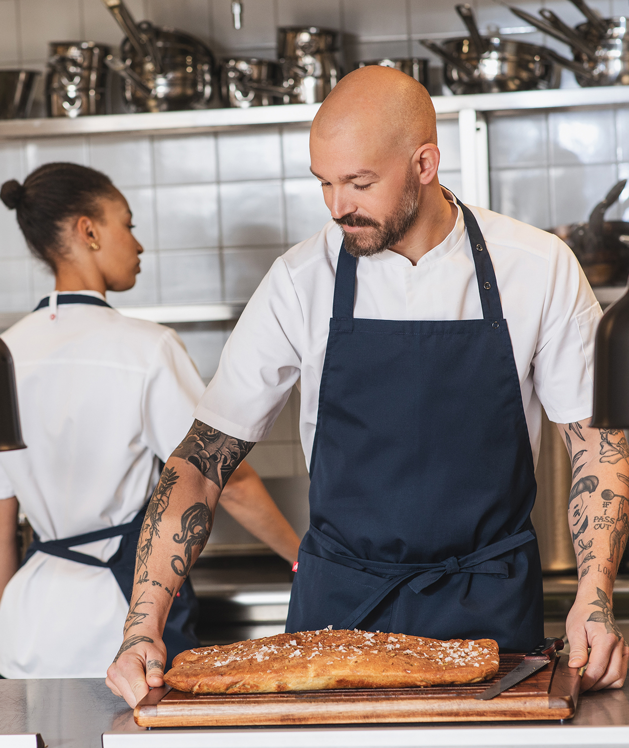 Segers 1097 kort&auml;rmad kockskjorta, Vit