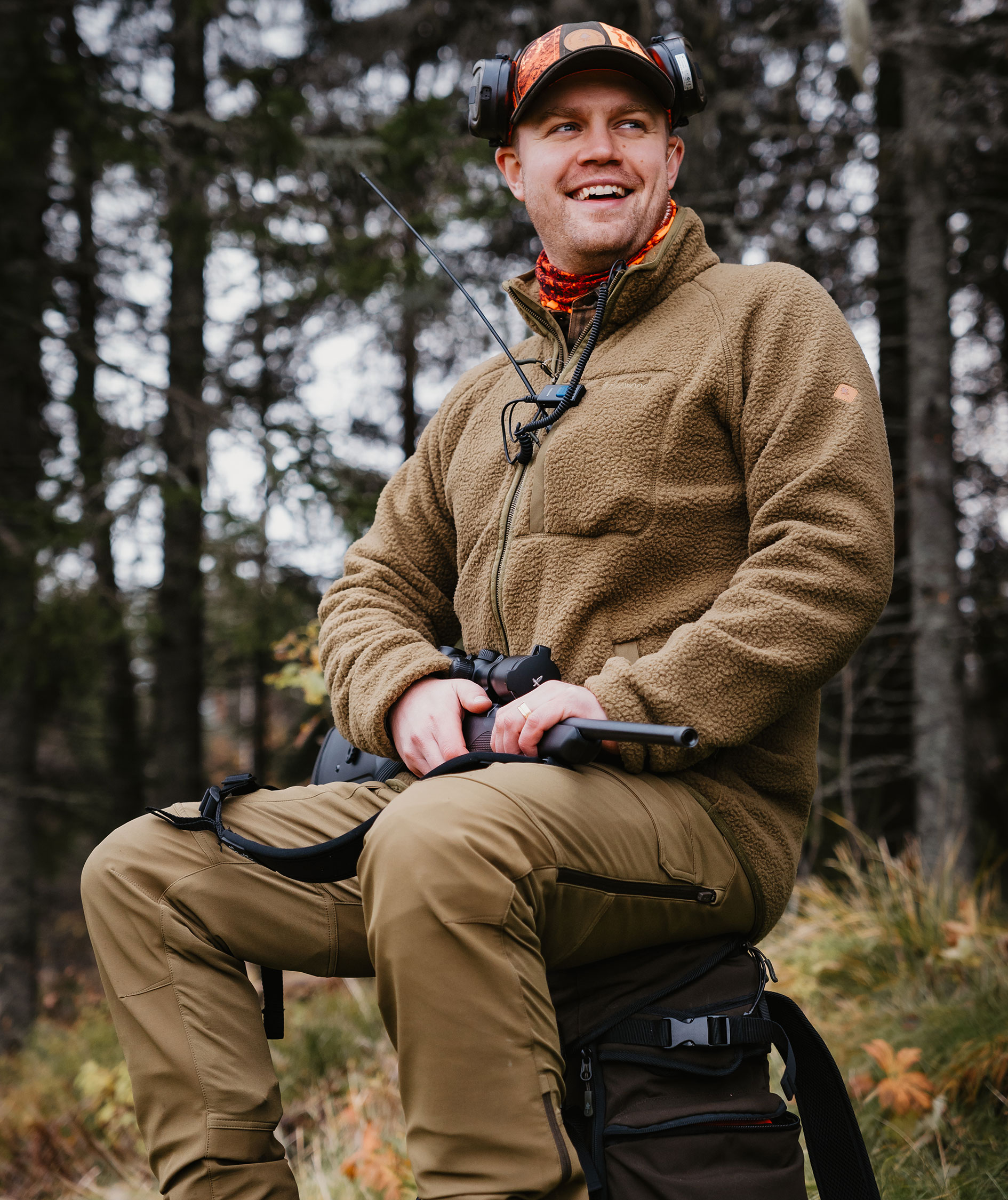 Pinewood Furudal Hunters hybrid stretch bukser, Olive green, large image number 8