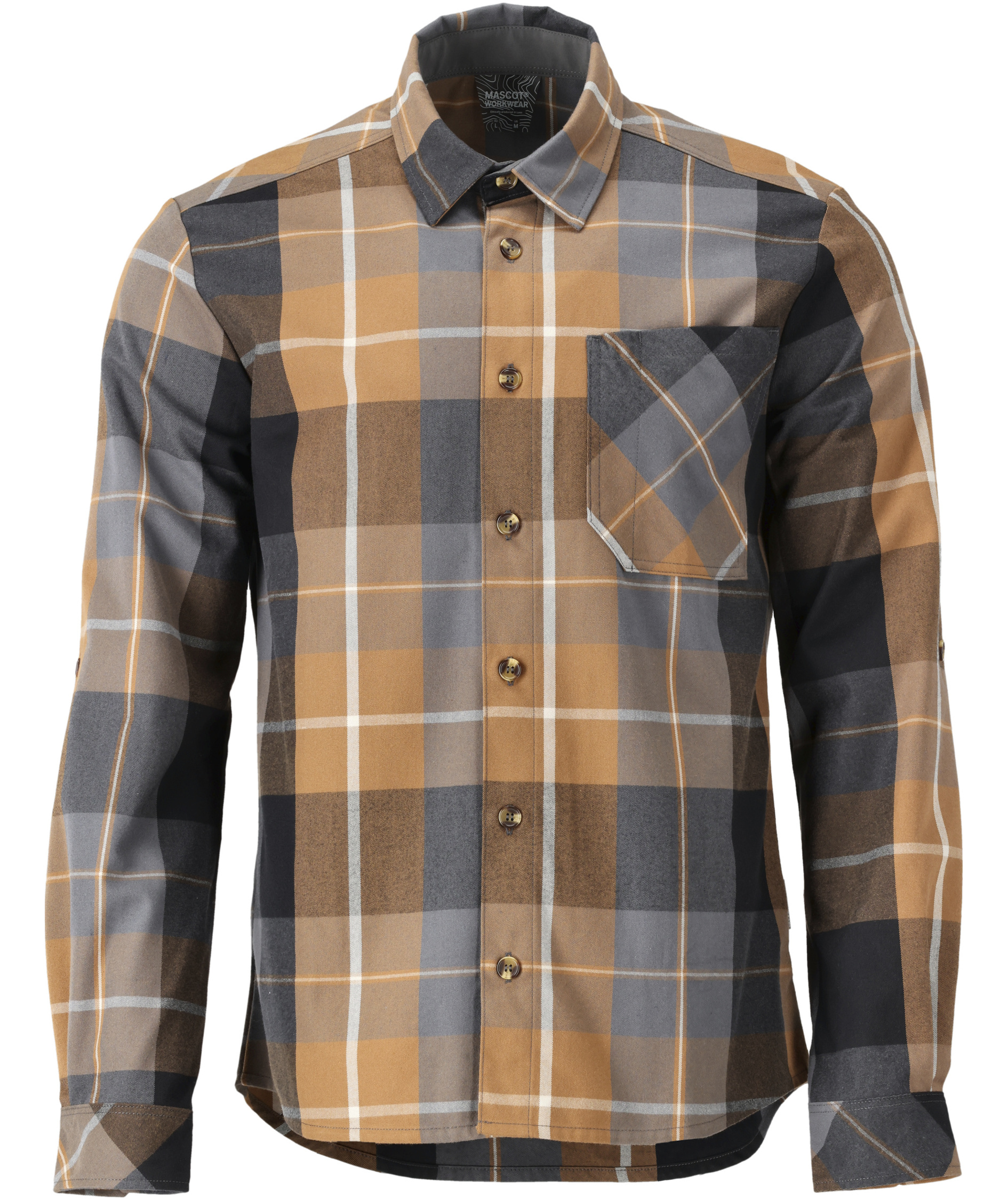 Mascot Customized flannelskjorte, N&oslash;ttebrun, N&oslash;ttebrun, swatch