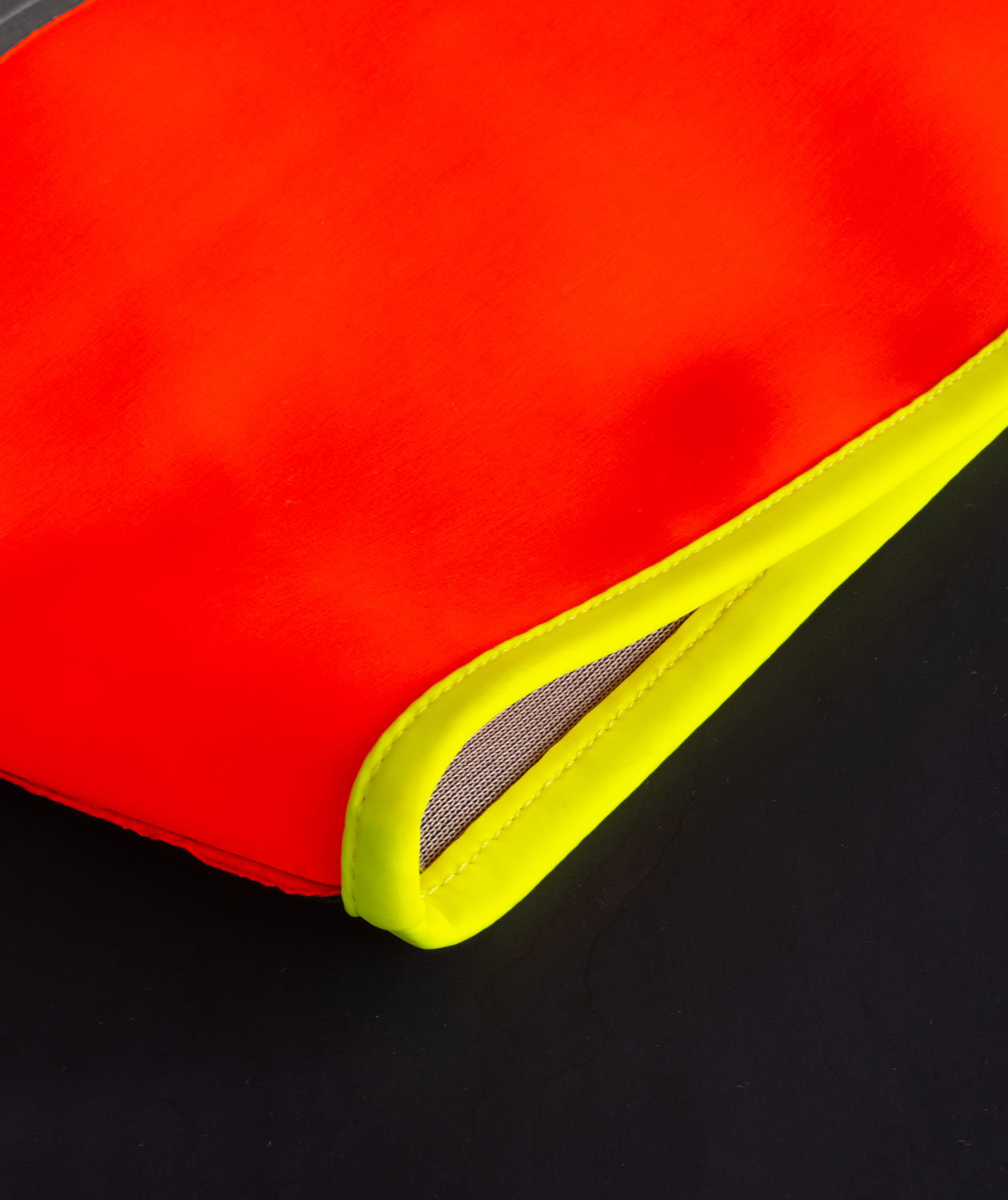 Lyngs&oslash;e PVC rain bib and brace, Hi-vis Orange/Marine, large image number 3