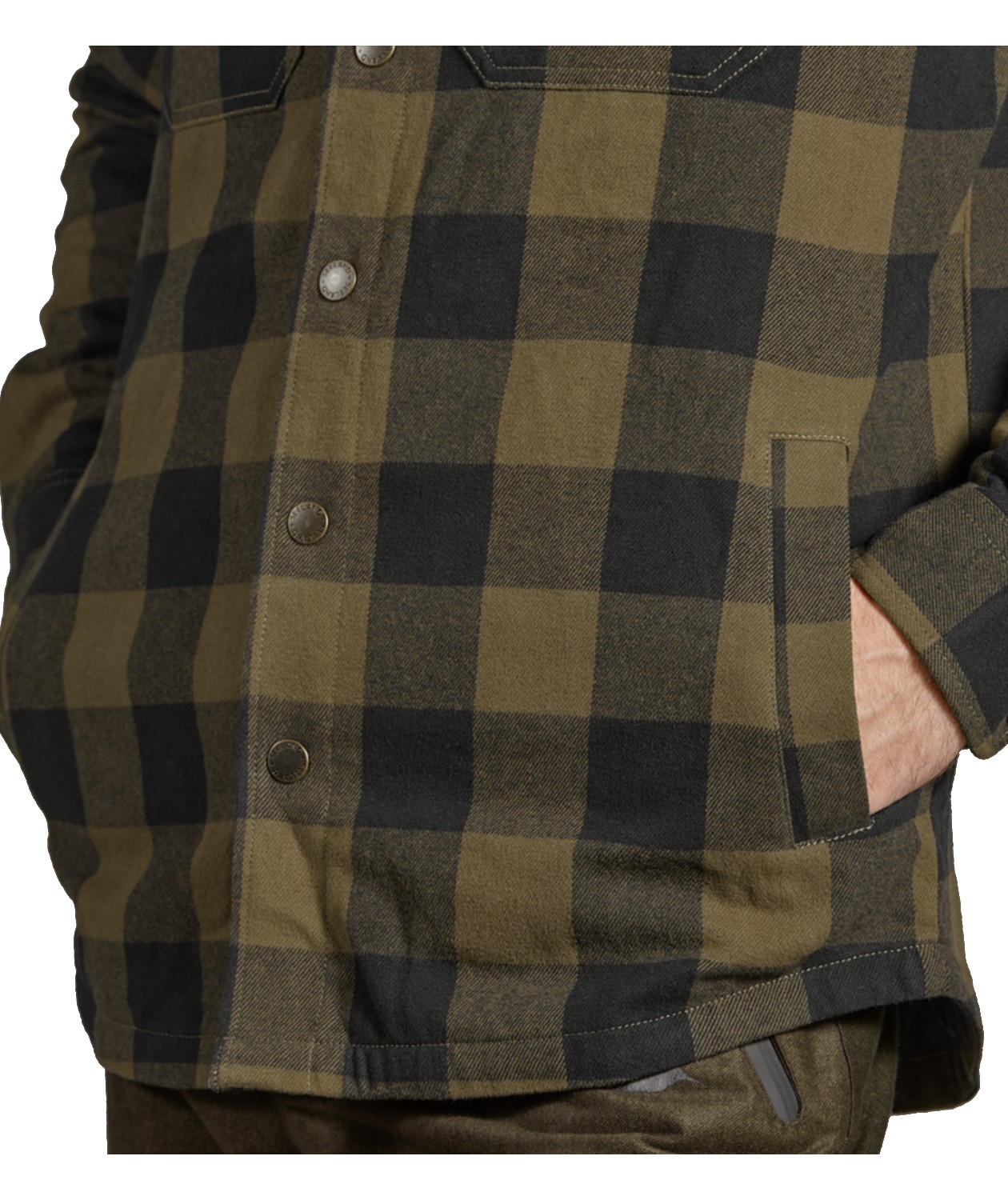 Seeland Canada Gef&uuml;tterte Flanellhemd, Green Check, large image number 4