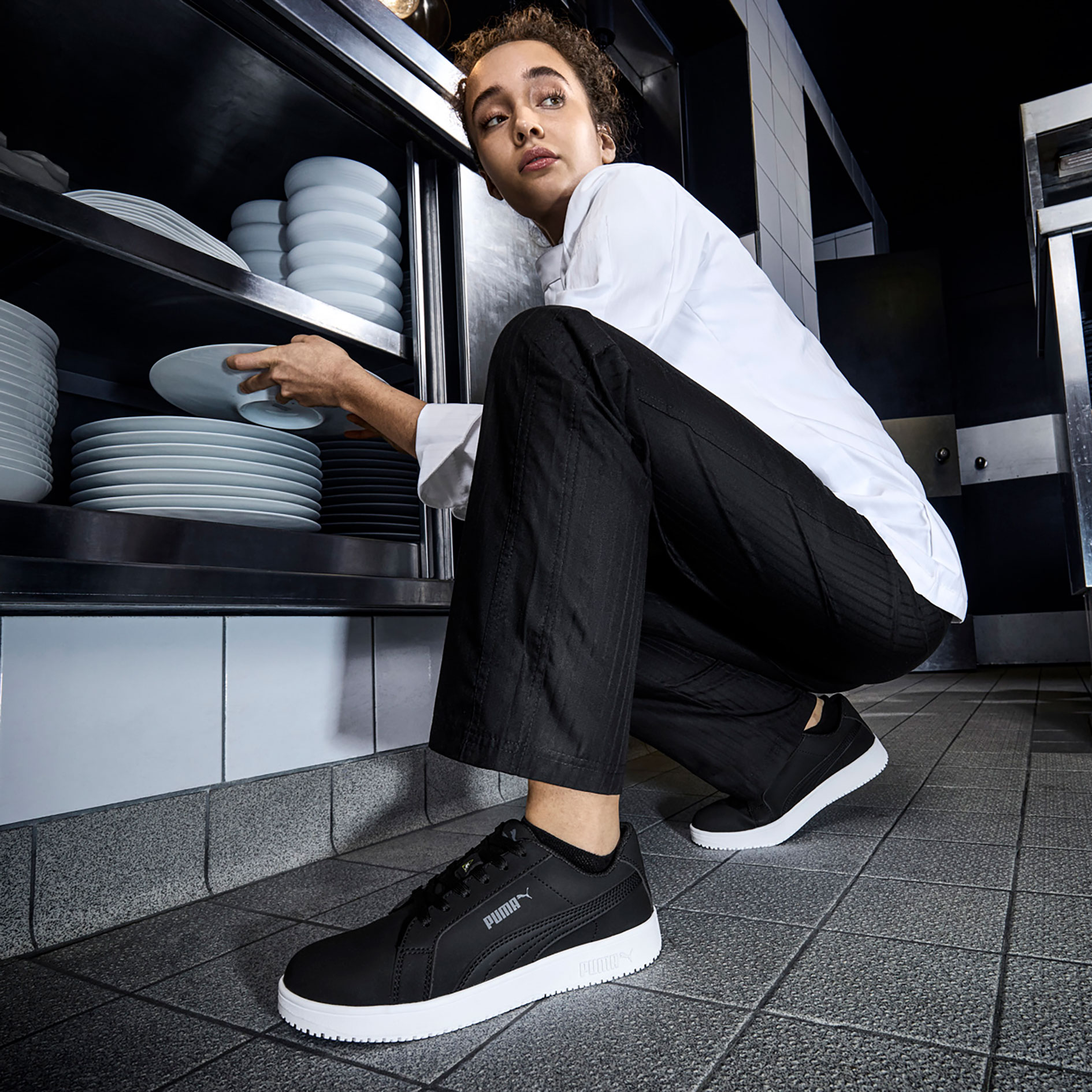 Puma Stellar arbetsskor O2, Black, large image number 3