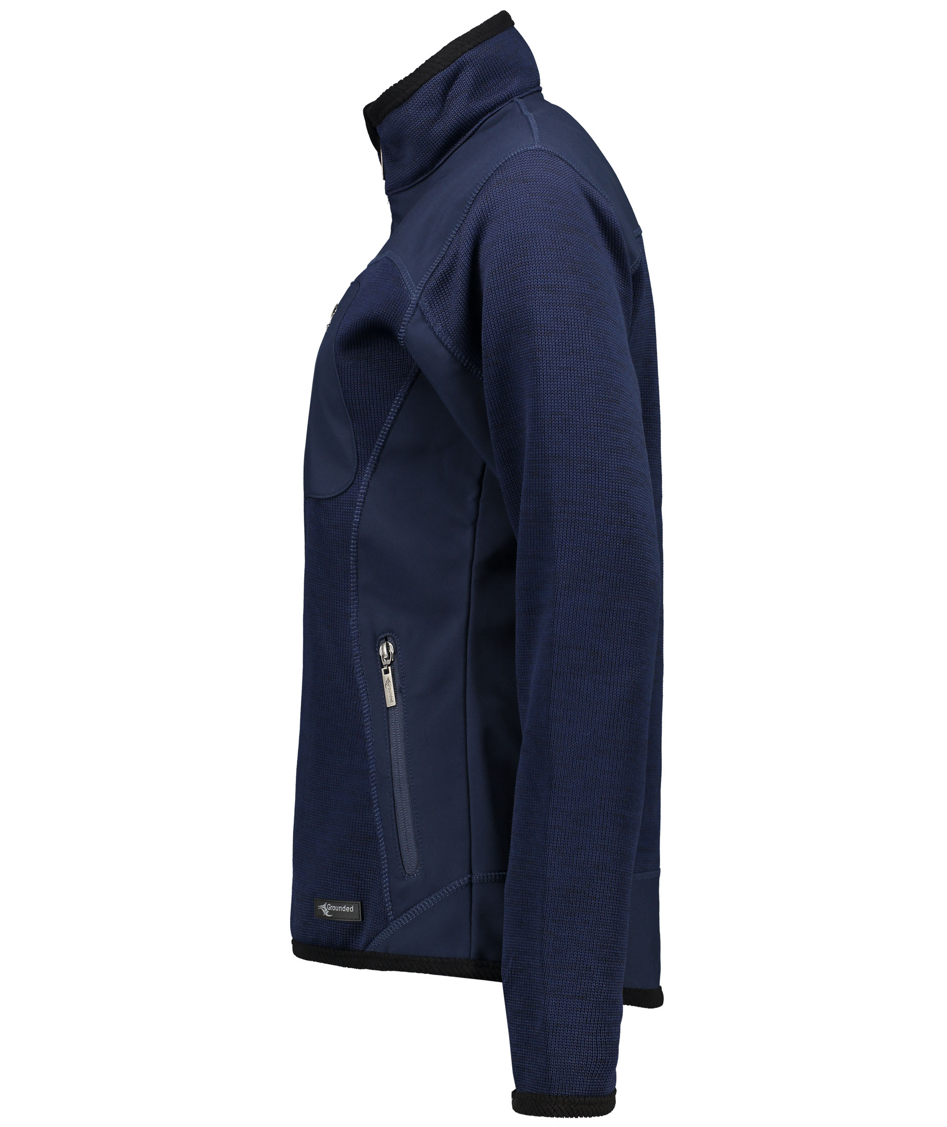 Grounded 7932 women's knitted jacket, Navy, large image number 2