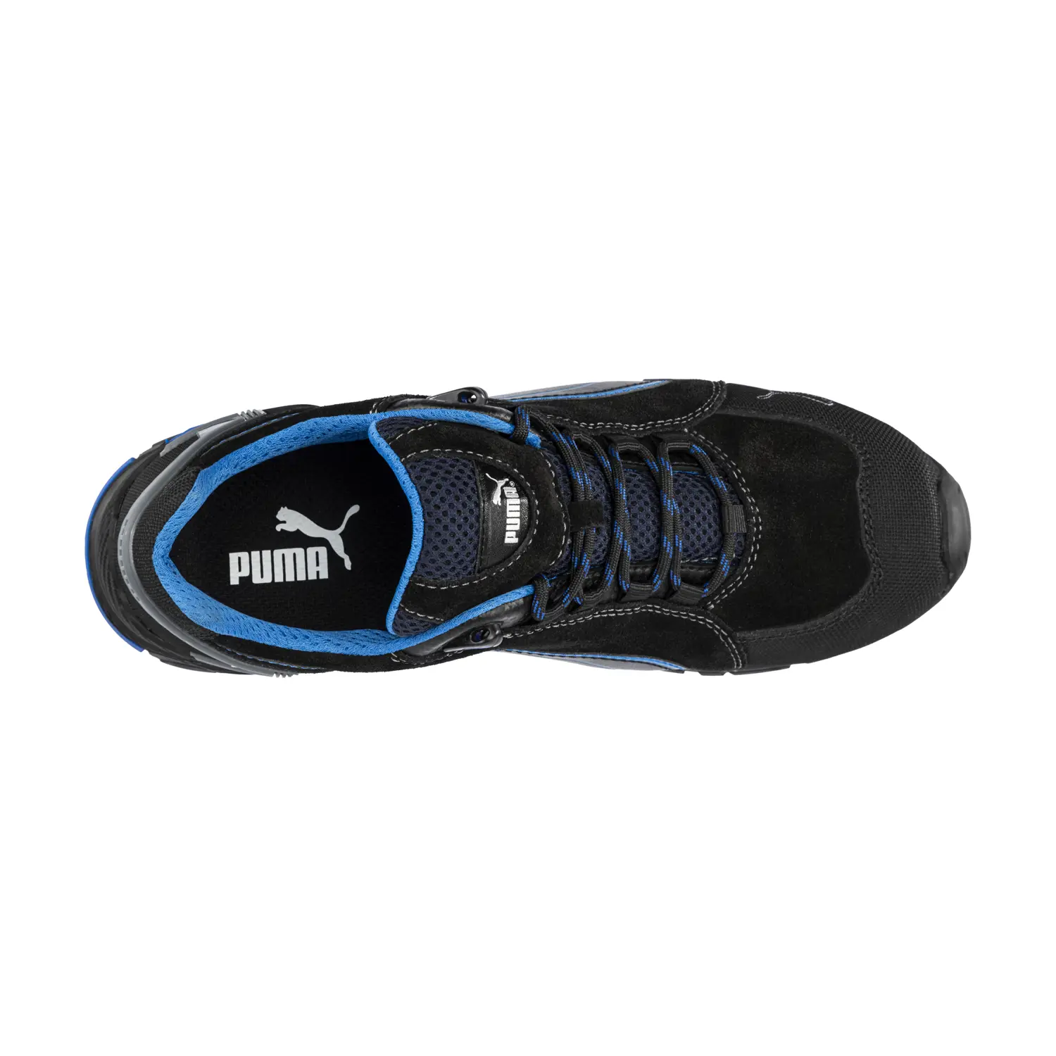 Rio R47 Køb Puma Rio Low sikkerhedssko S3L, Sort/Blå hos Billig-arbejdstøj.dk