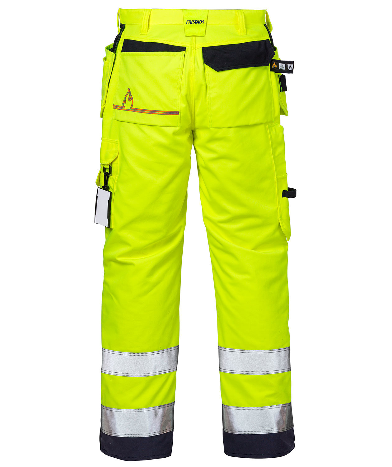 Fristads Flamestat hantverksbyxa dam, Varsel gul/marinbl&aring;