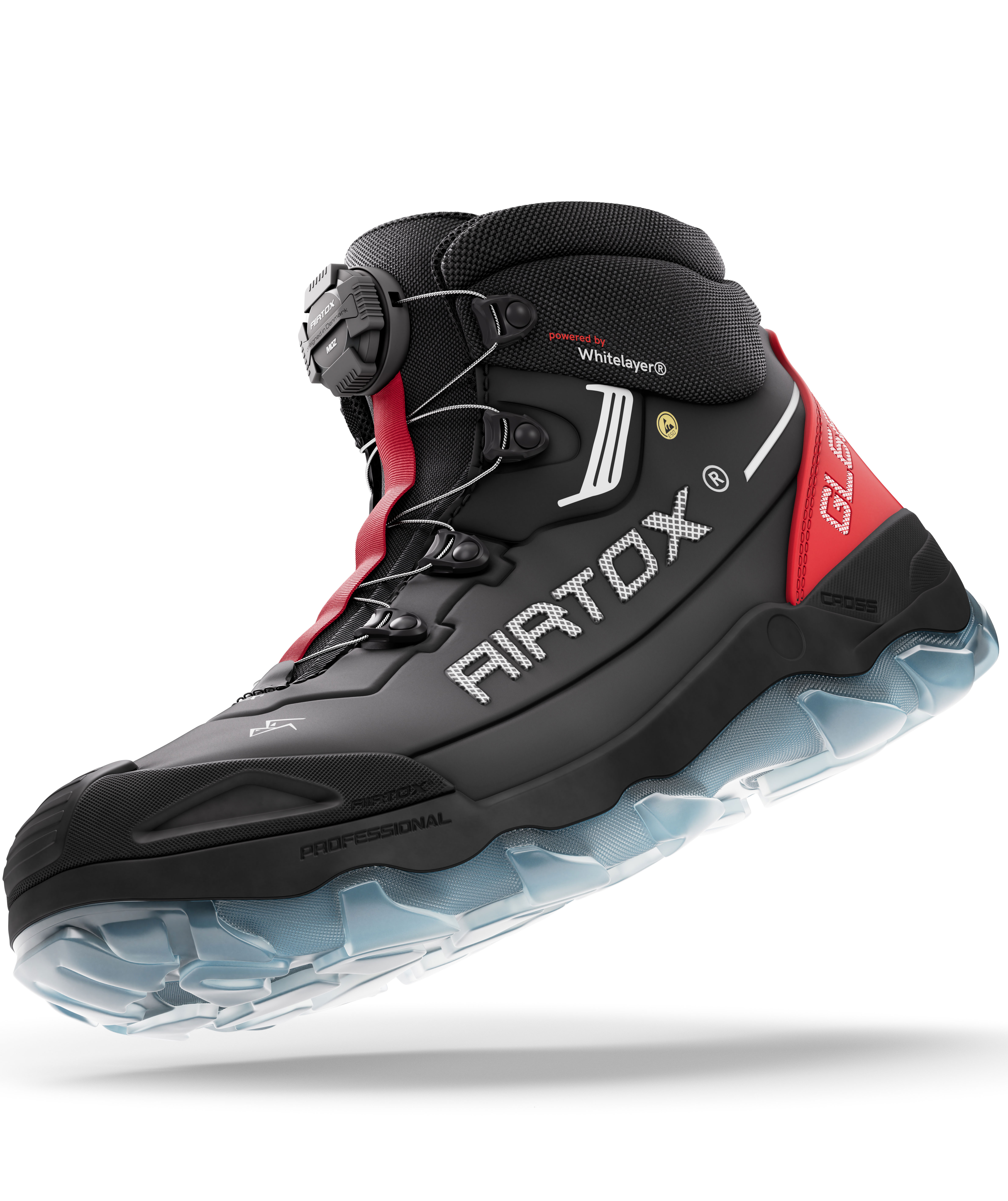 Airtox GL66 skyddsk&auml;ngor S3, Svart/R&ouml;d, large image number 14