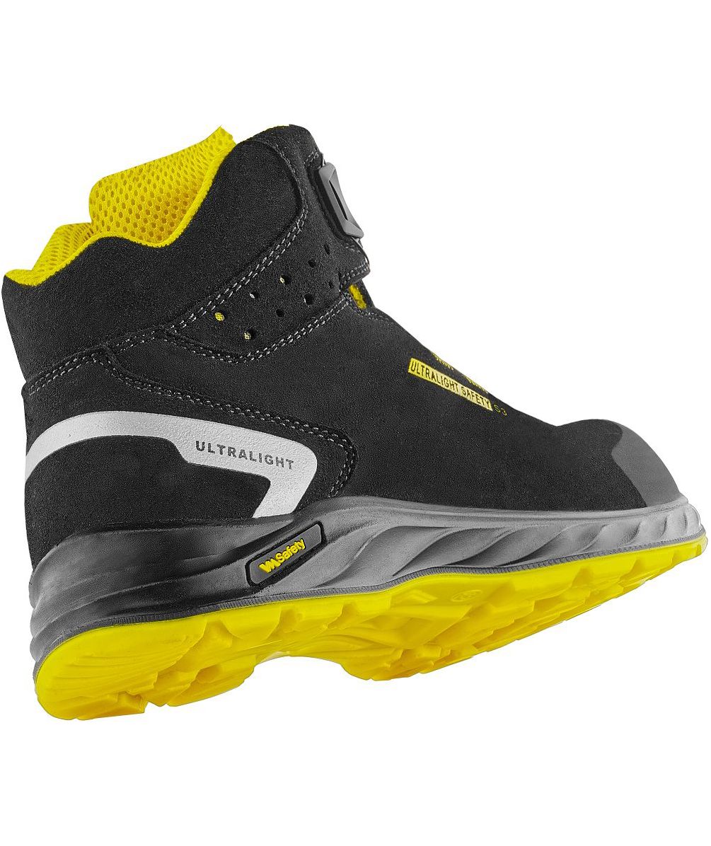 VM Footwear Wisconsin safety boots S3L, Black/Yellow, large image number 2