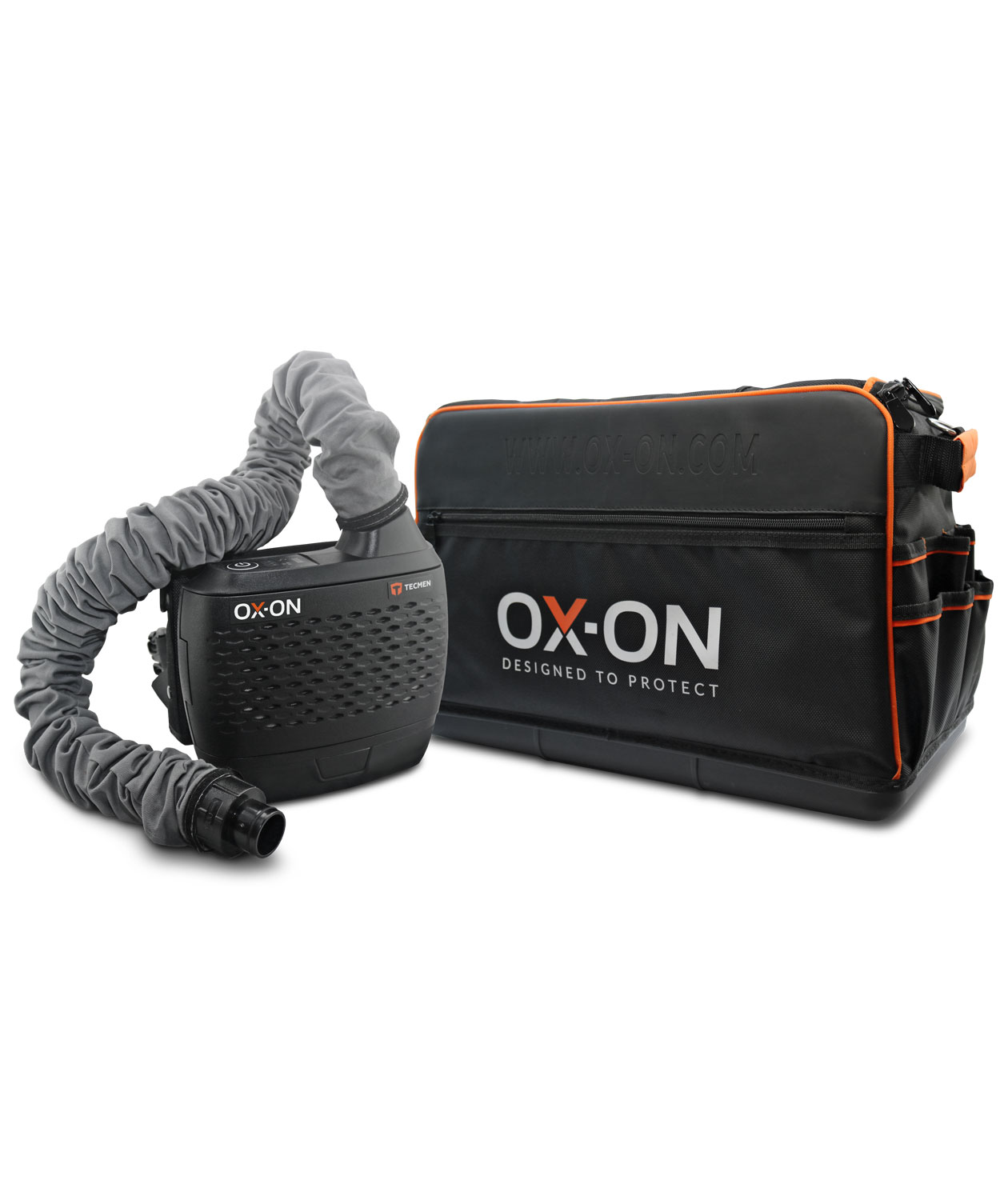 OX-ON Tecmen Powered Air Kit Comfort, Sort/Gr&aring;