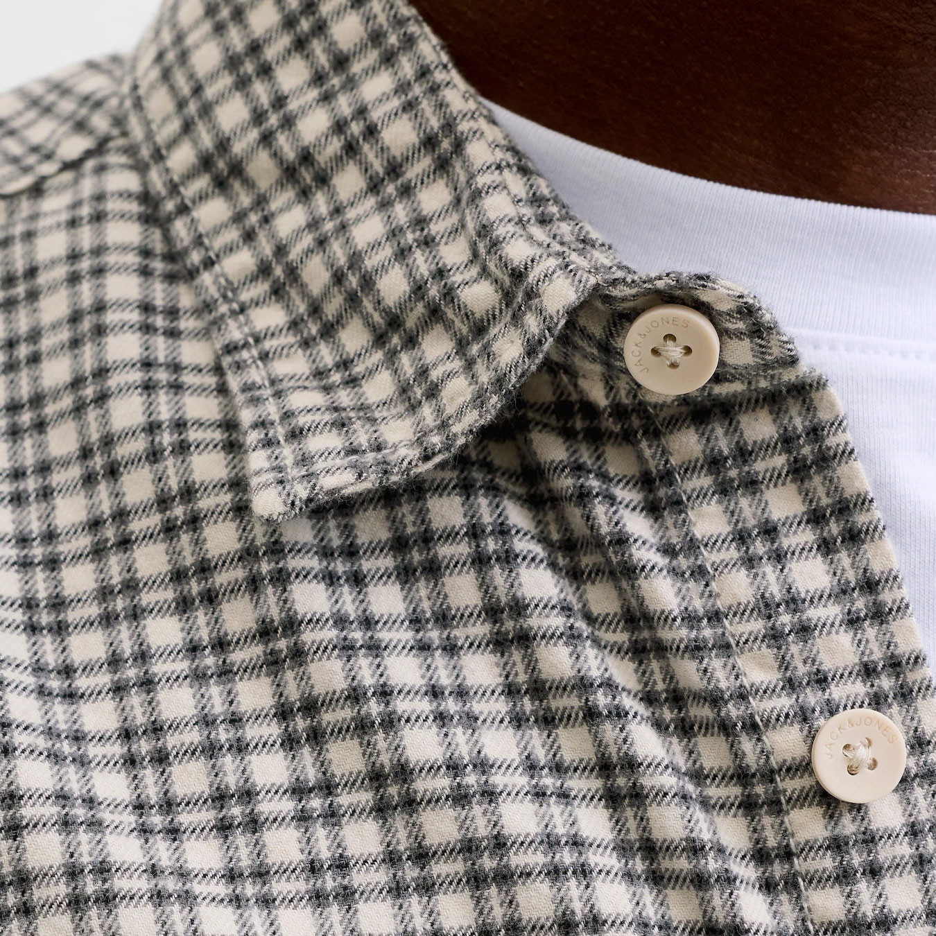 Jack & Jones Plus JJCARTER skjorte, Cloud Dancer, large image number 2