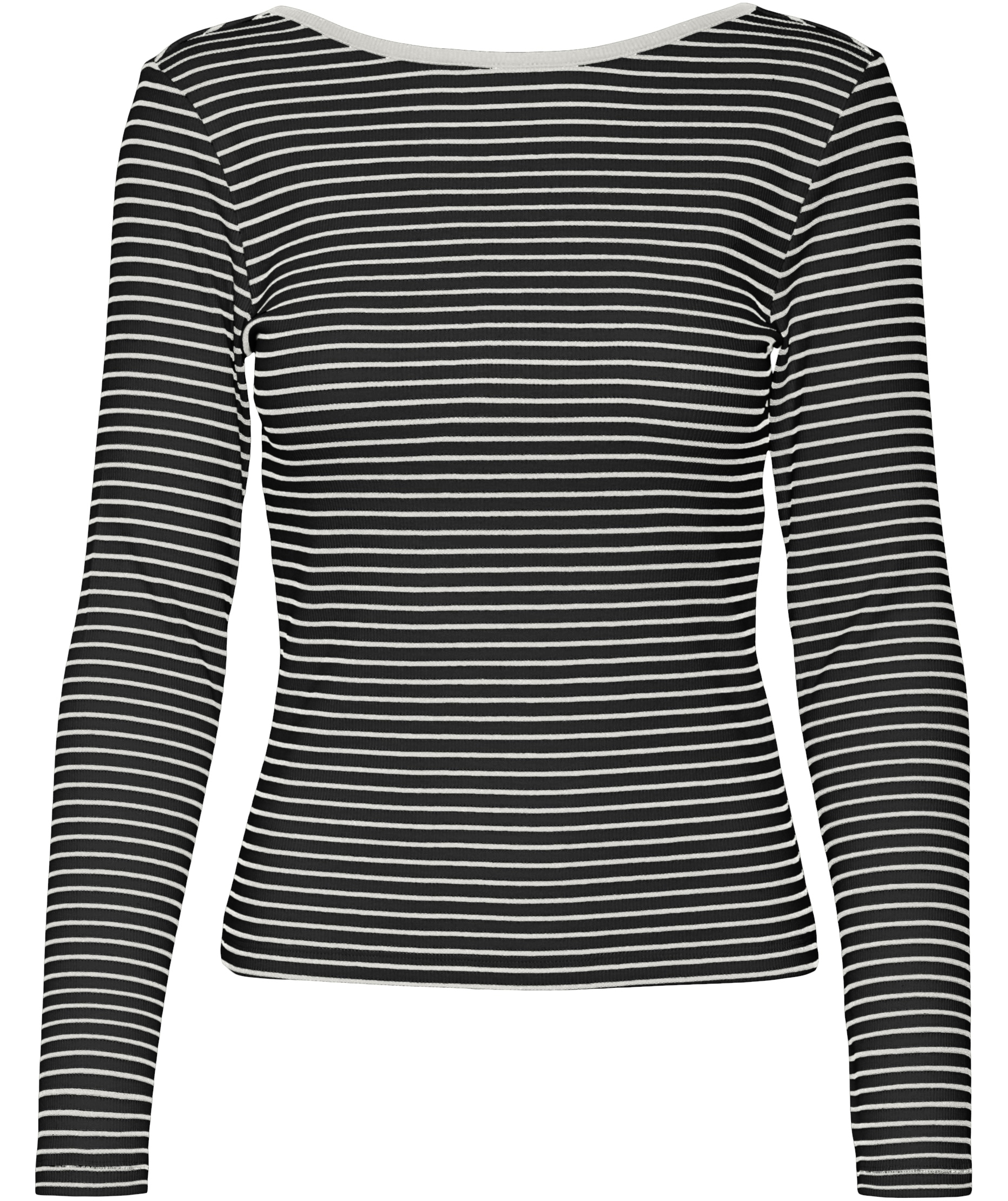 Vero Moda VMCHLOE 2-way blus dam, Black/Snow White