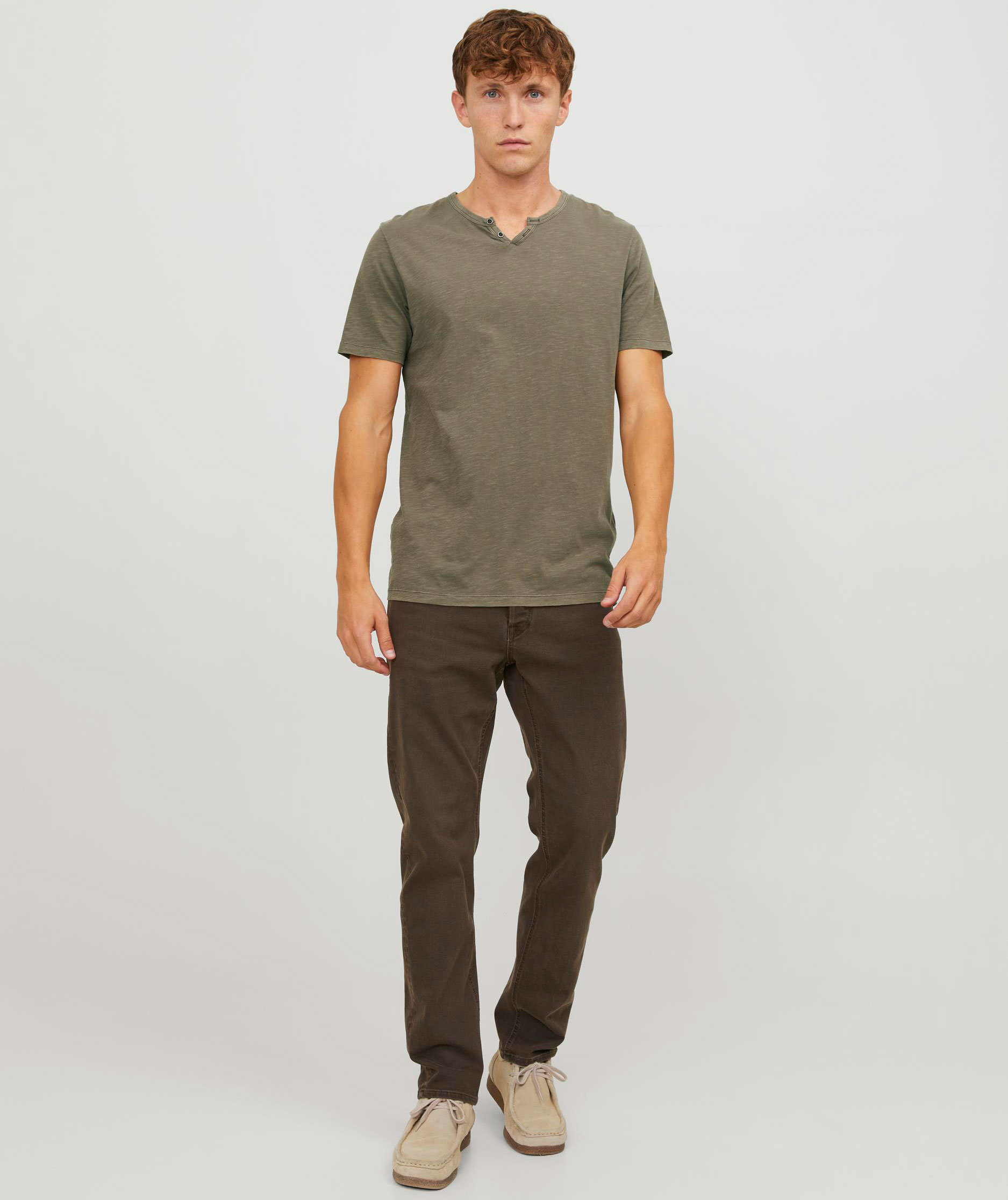 Jack & Jones JJESPLIT T-shirt, Dusky Green