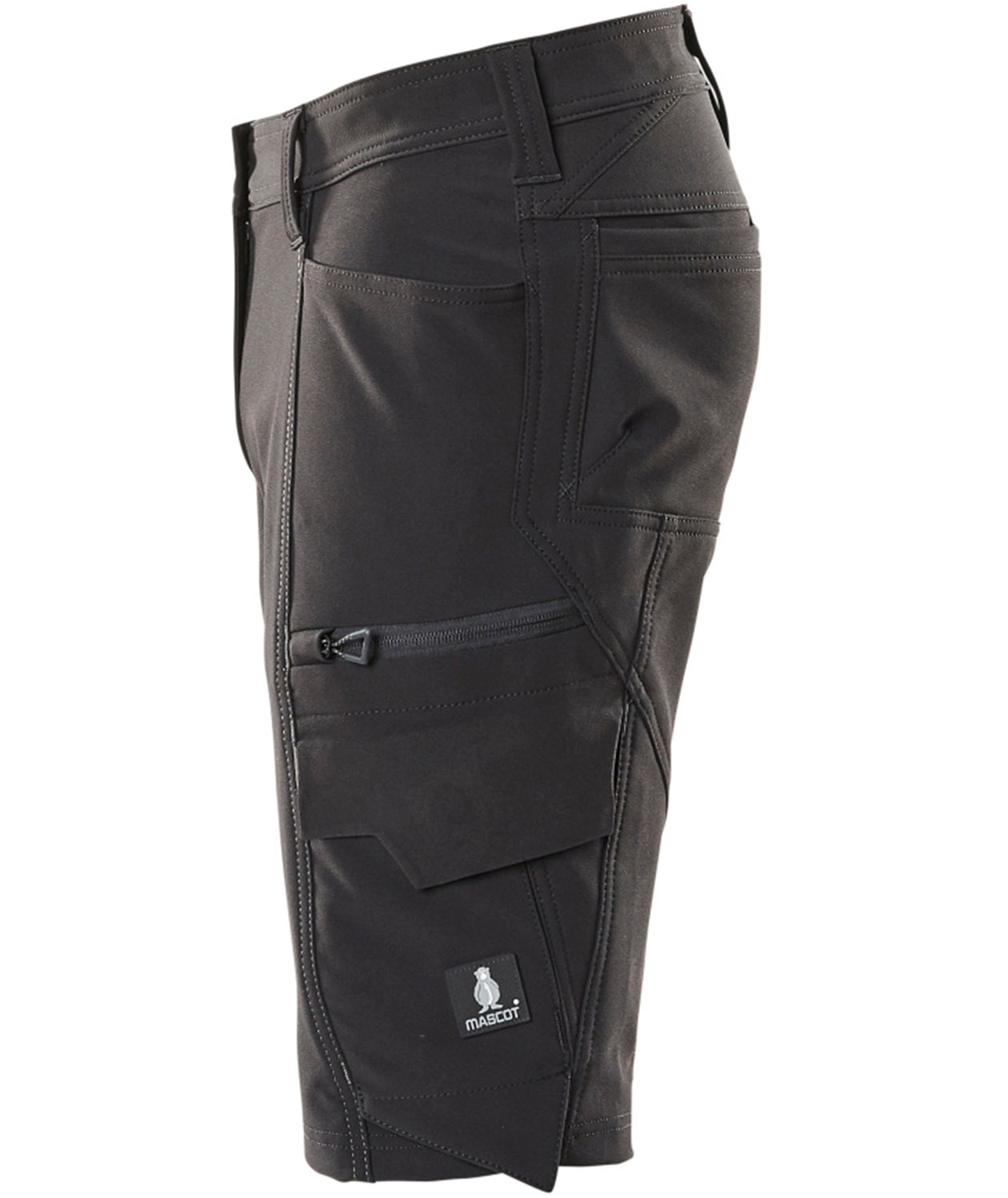 Mascot Accelerate diamond fit dame serviceshorts full stretch, Svart, large image number 3