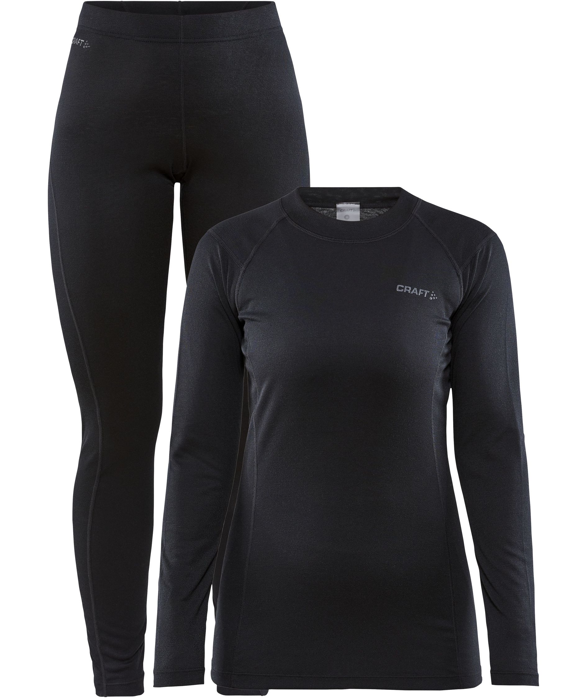 Craft Core warm baselayerset dam, Svart