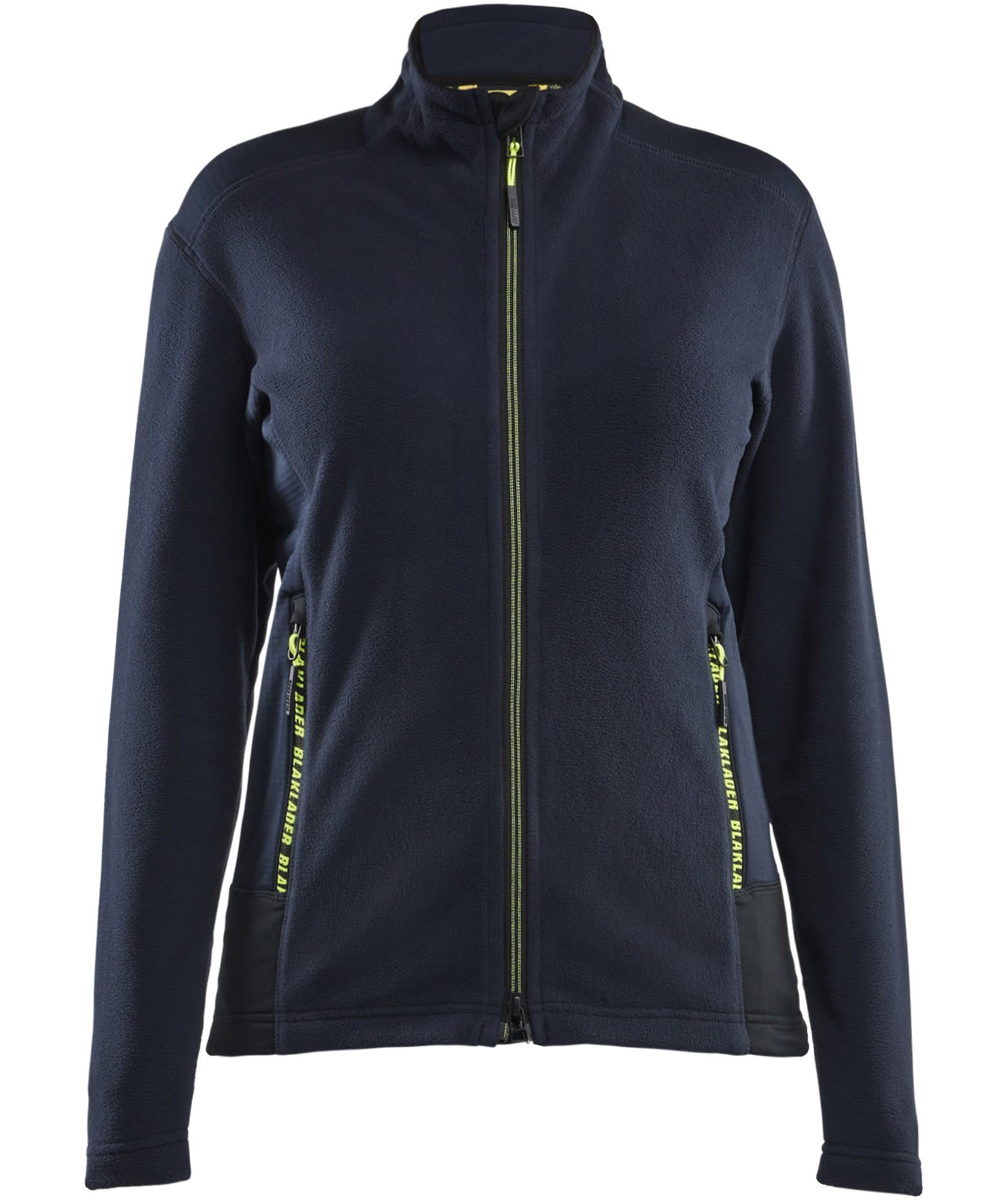 Bl&aring;kl&auml;der Unite microfleece tr&ouml;ja dam, M&ouml;rk Marinbl&aring;/Hi-Vis Gul