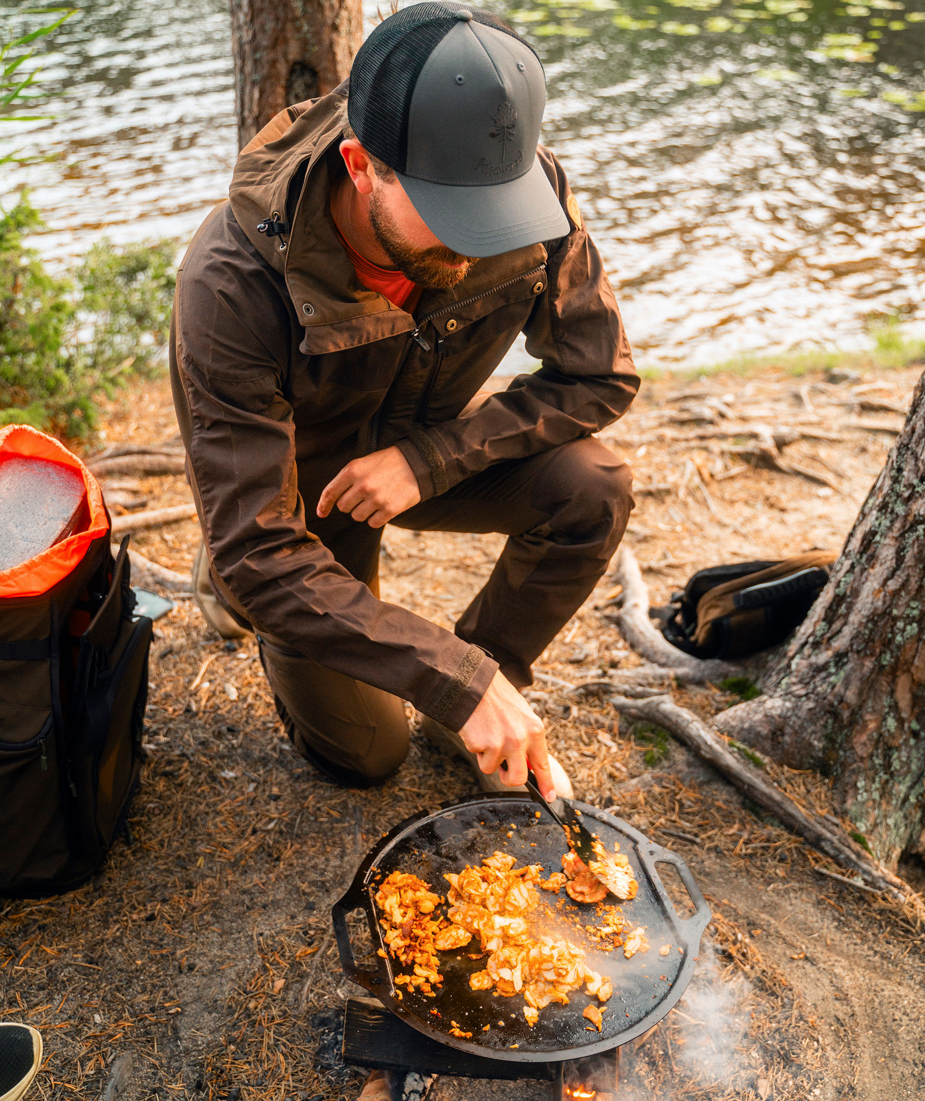 Pinewood Finnveden Hybrid bukser, Dark brown, large image number 8