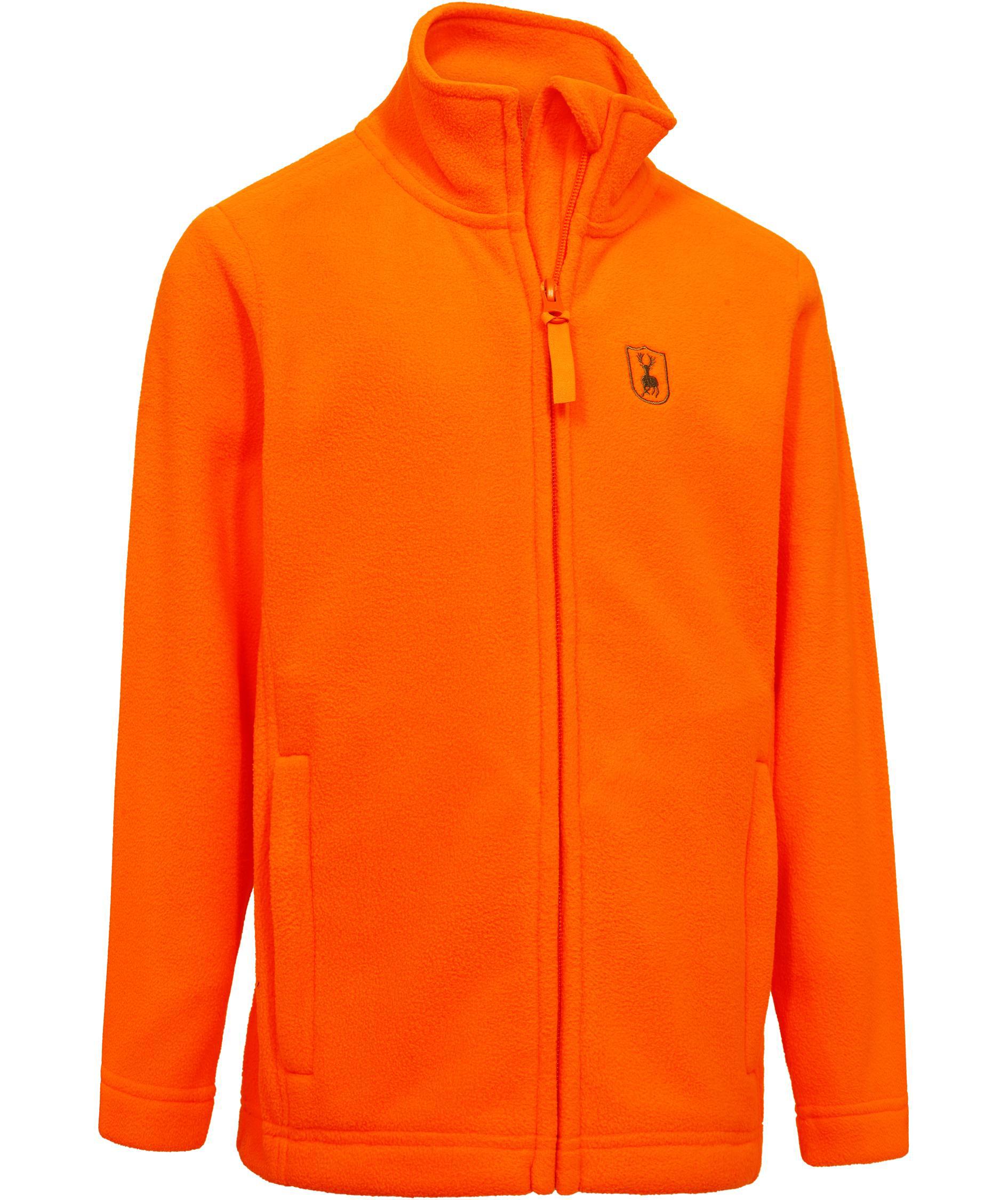 Deerhunter Atlas Light fleece jacket for kids, Safety orange