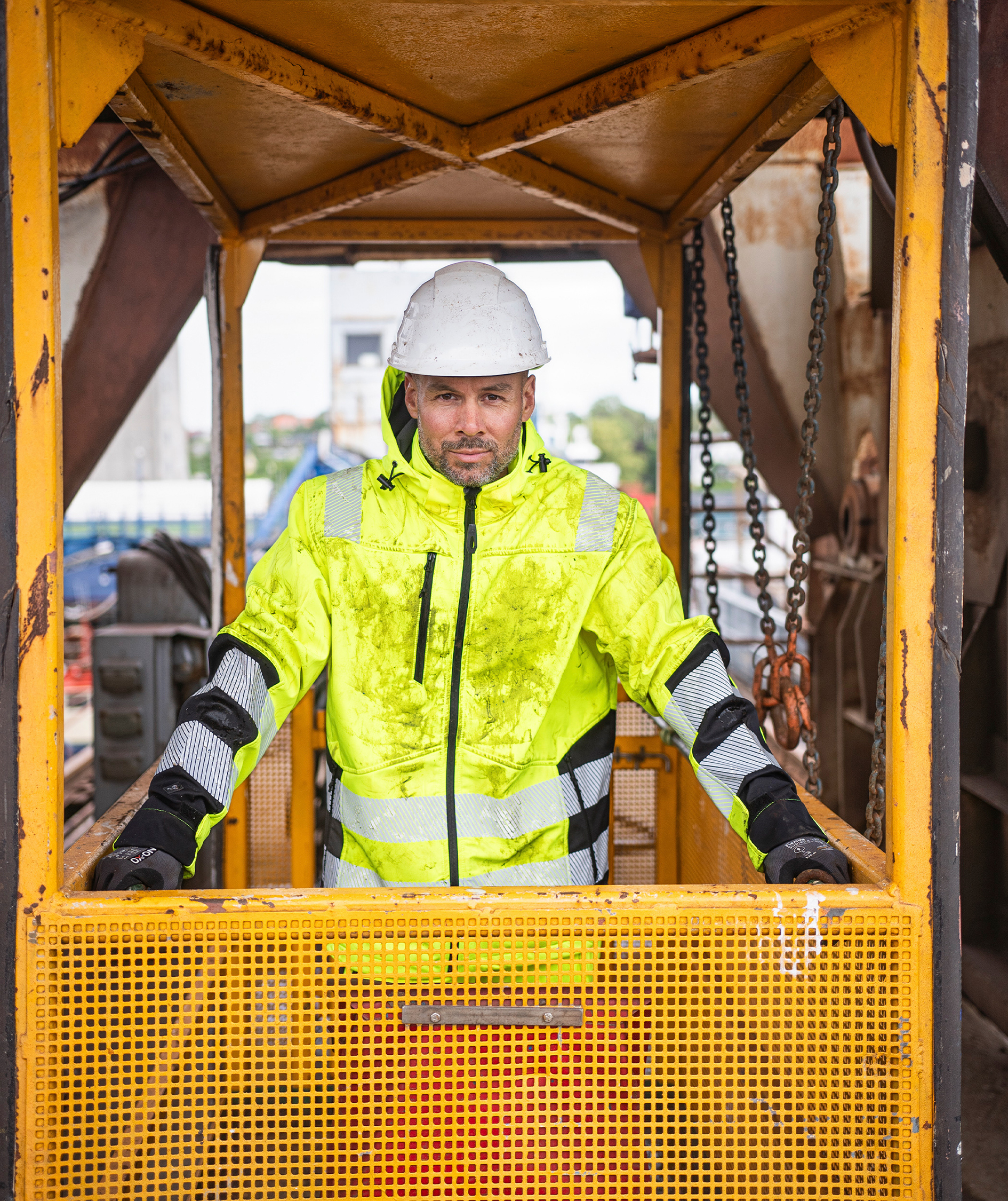 ELKA Visible Xtreme softshelljakke, Hi-vis Gul/Sort, large image number 1